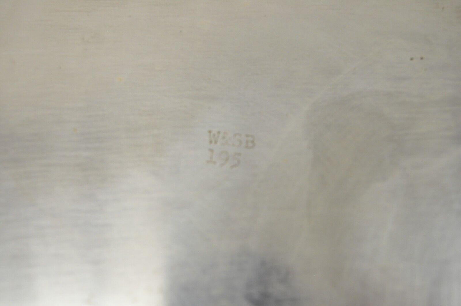 W&SB 195 versilberte Servierplatte/ Schale/ Schale mit Deckel im Zustand „Gut“ im Angebot in Philadelphia, PA