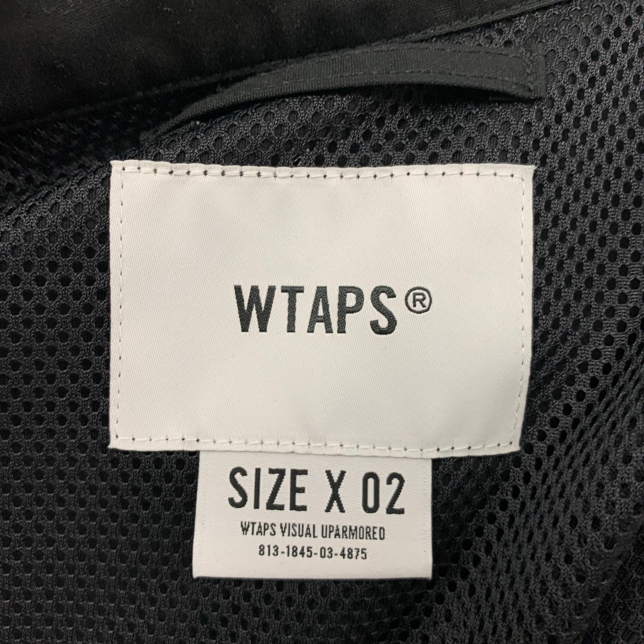 WTAPS Size M Black Polyester Cotton Zip Jacket 2