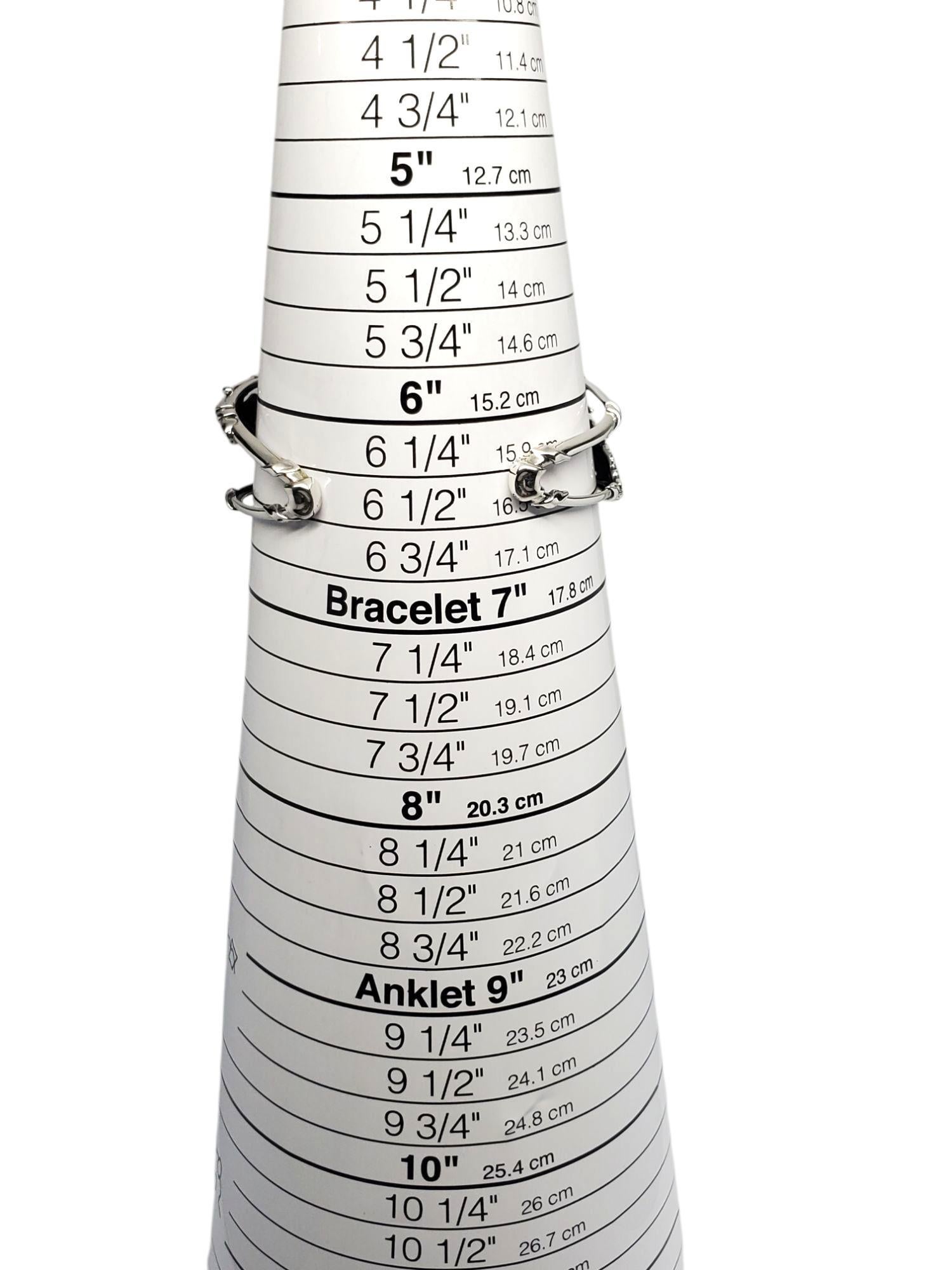 Bracelet manchette en plumes WTC en argent sterling #21540 en vente 1