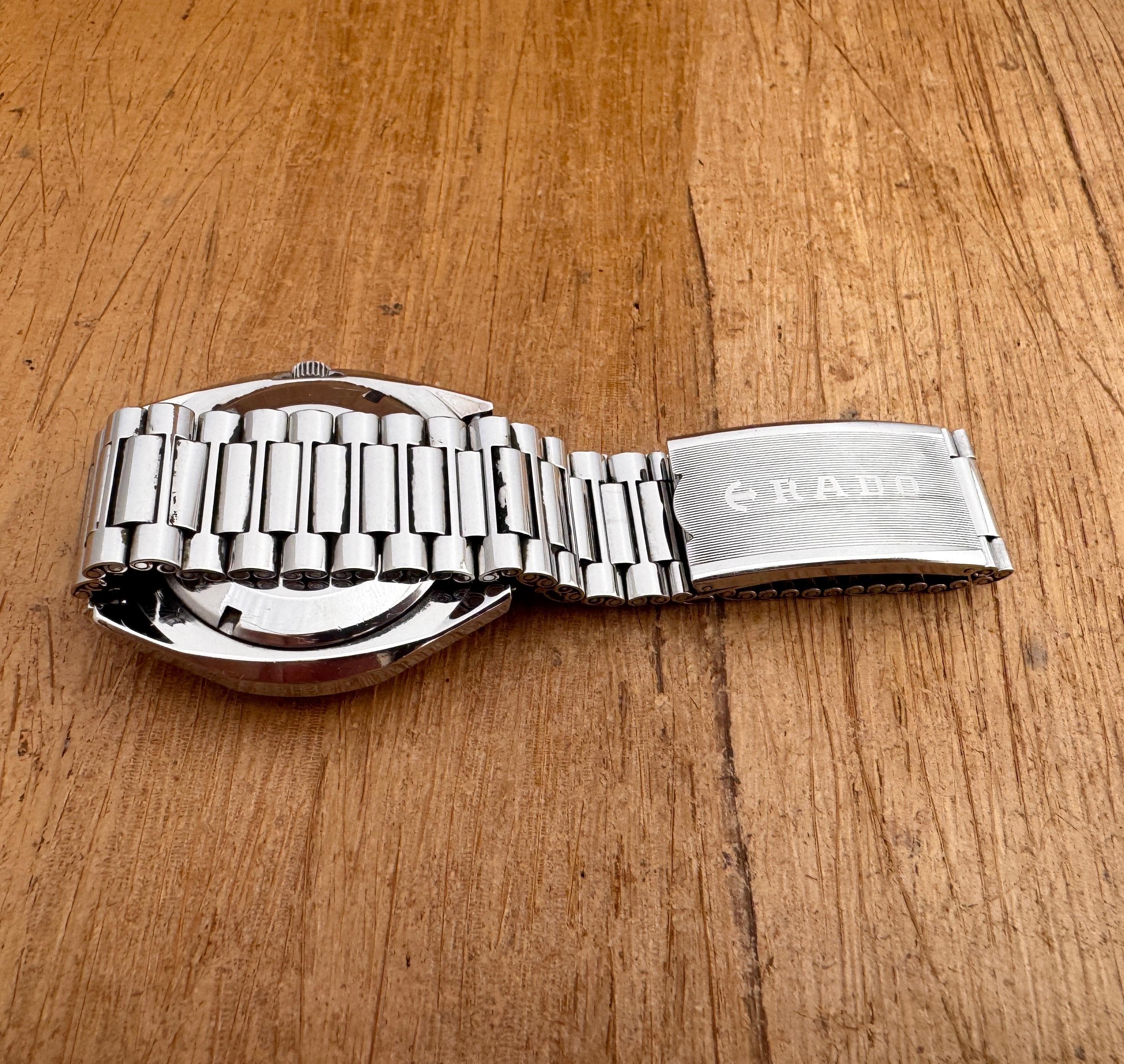 [WTS] Excellent Rado Conway Rare Dial Day- Date Stainless-steel Watch in vendita 6
