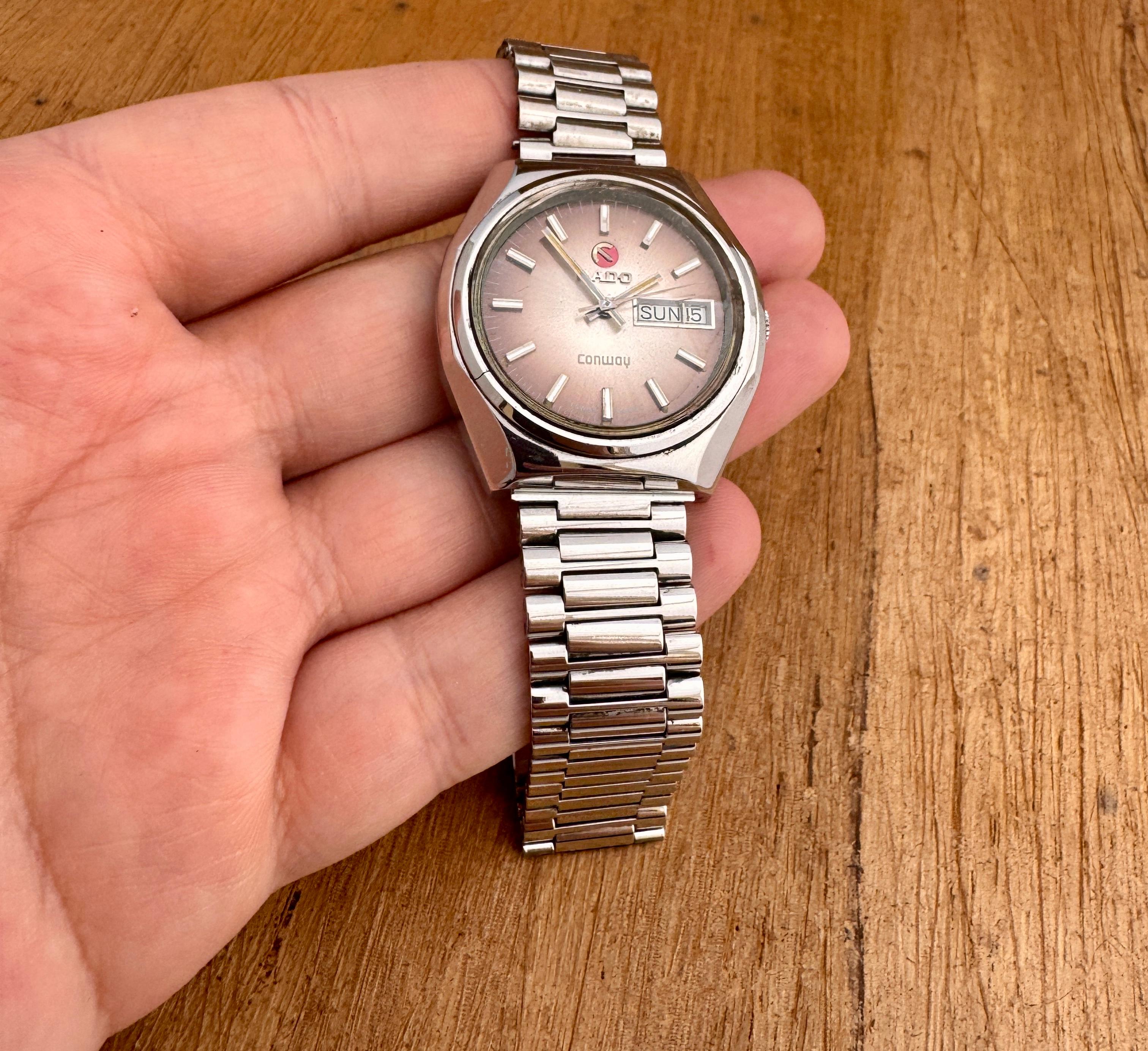 [WTS] Excellent Rado Conway Rare Dial Day- Date Stainless-steel Watch in vendita 3