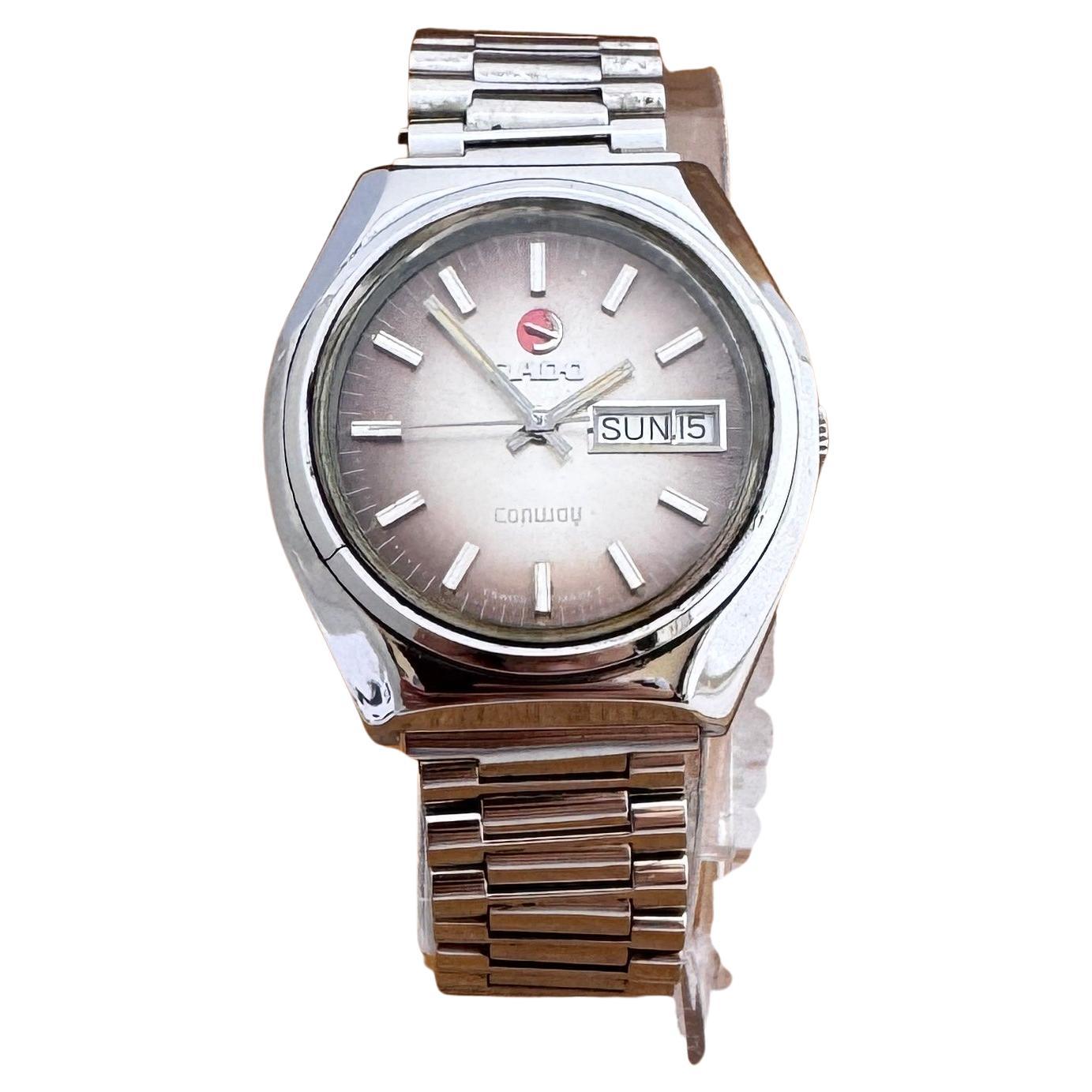 [WTS] Excellent Rado Conway Rare Dial Day- Date Stainless-steel Watch