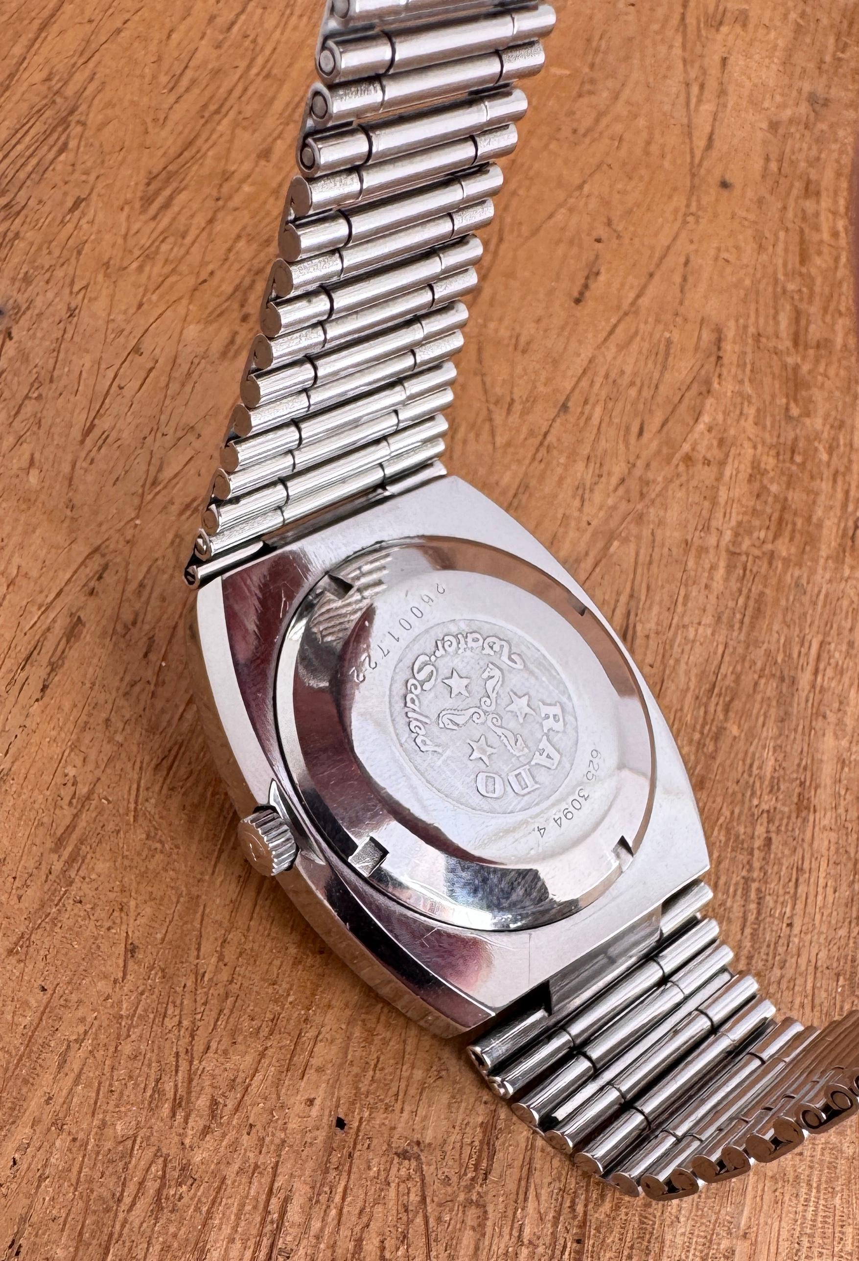 WTS] RADO CONWAY 30 watch Automatic Rare Dial Day / Date Stainless Steel Watch in vendita 8