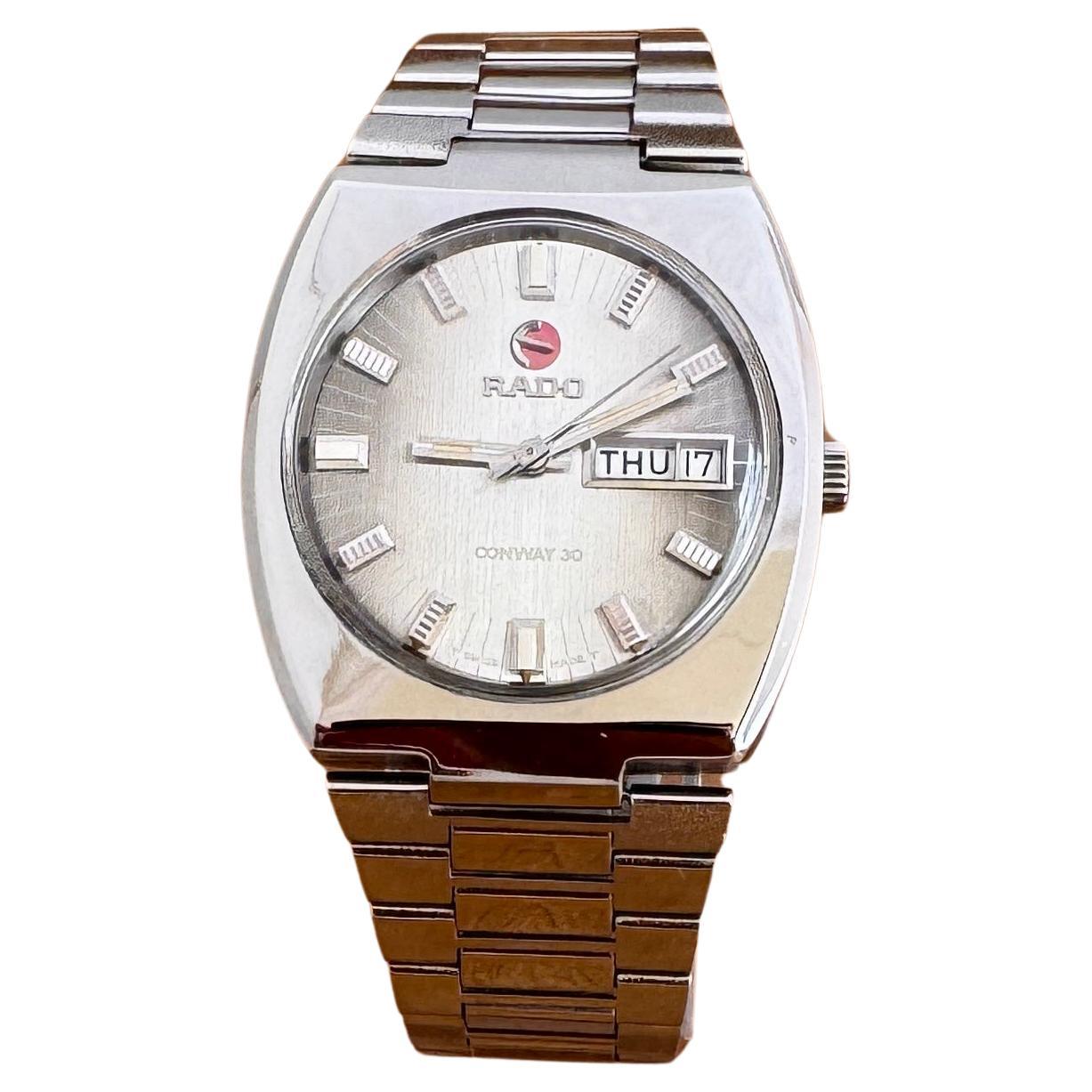 WTS] RADO CONWAY 30 watch Automatic Rare Dial Day / Date Stainless Steel Watch