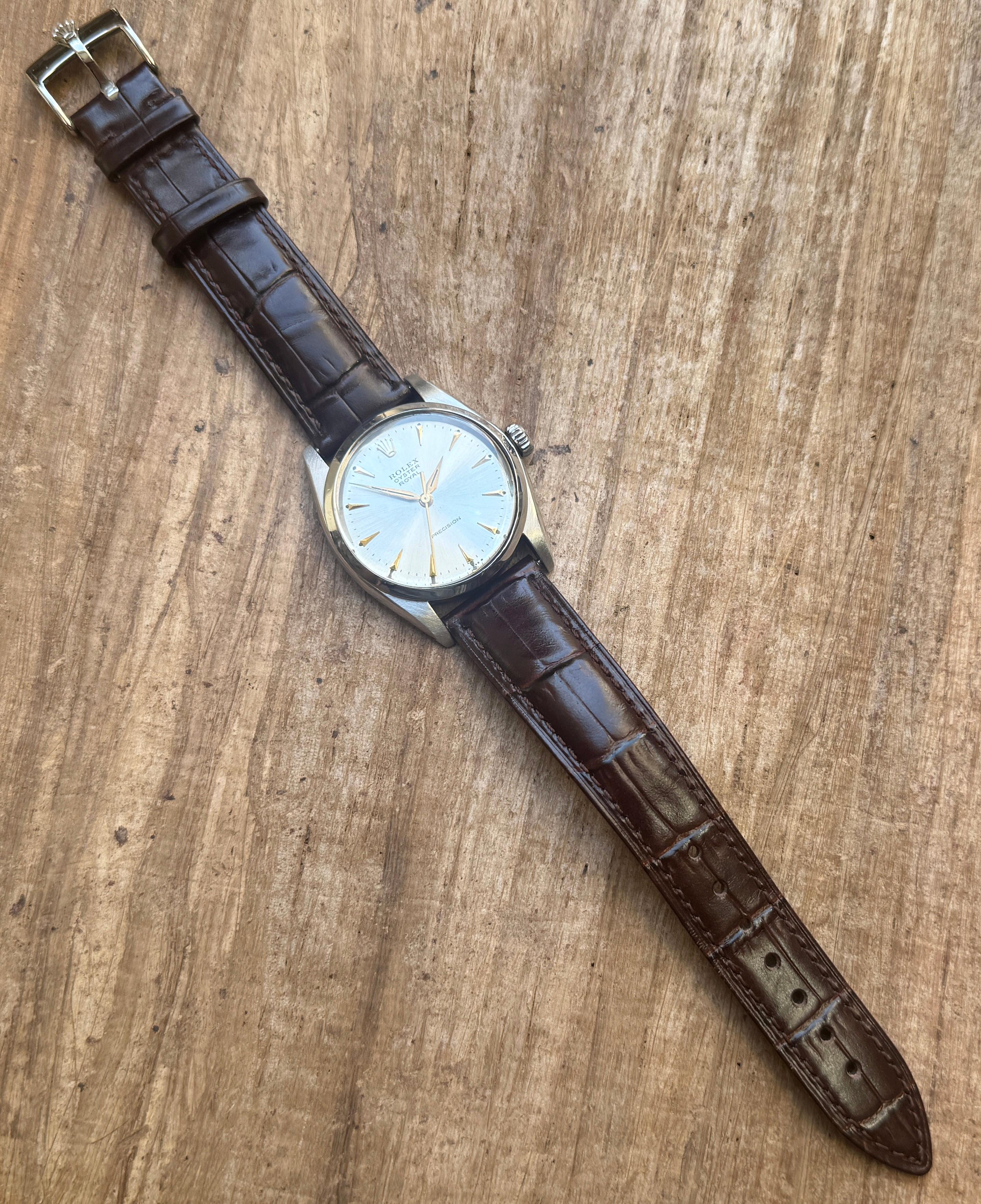 [WTS] Rolex Oyster Precision Royal Ref.6426 Intact Rare Dial Men's Watch in vendita 7