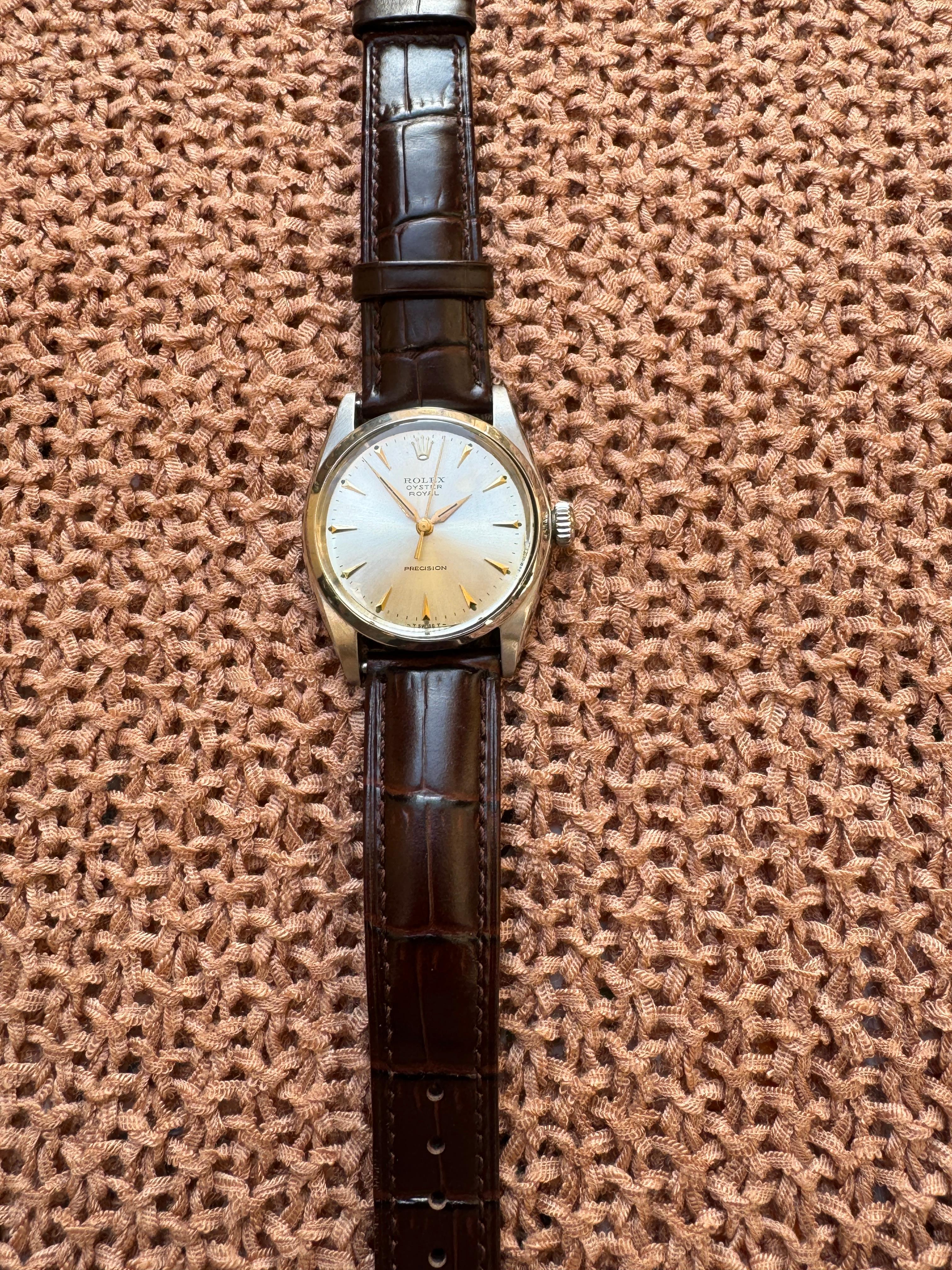 [WTS] Rolex Oyster Precision Royal Ref.6426 Intact Rare Dial Men's Watch in vendita 5