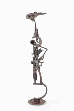 Composition abstraite - Sculpture de Wu De-Chun - 1990