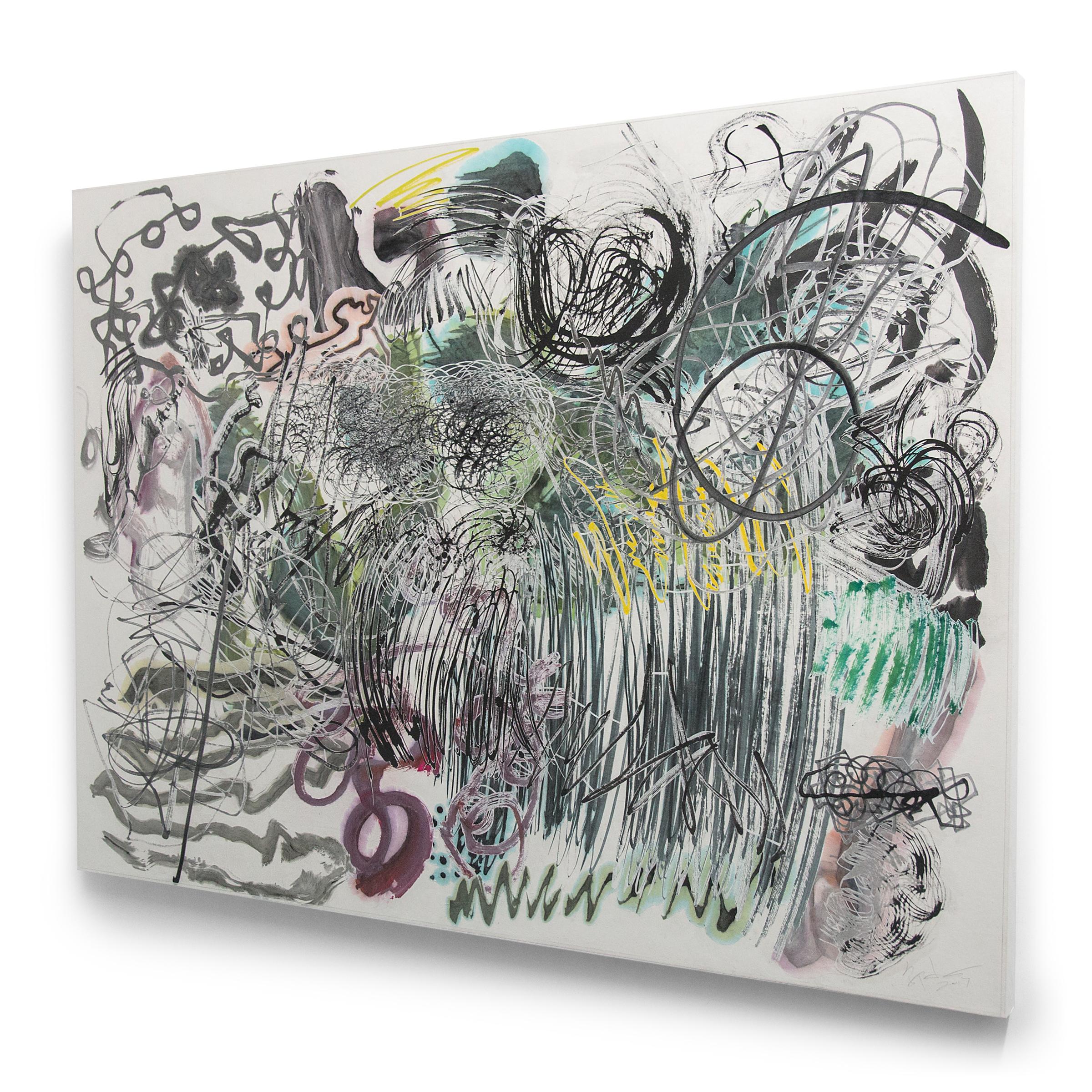 brushstrokes show