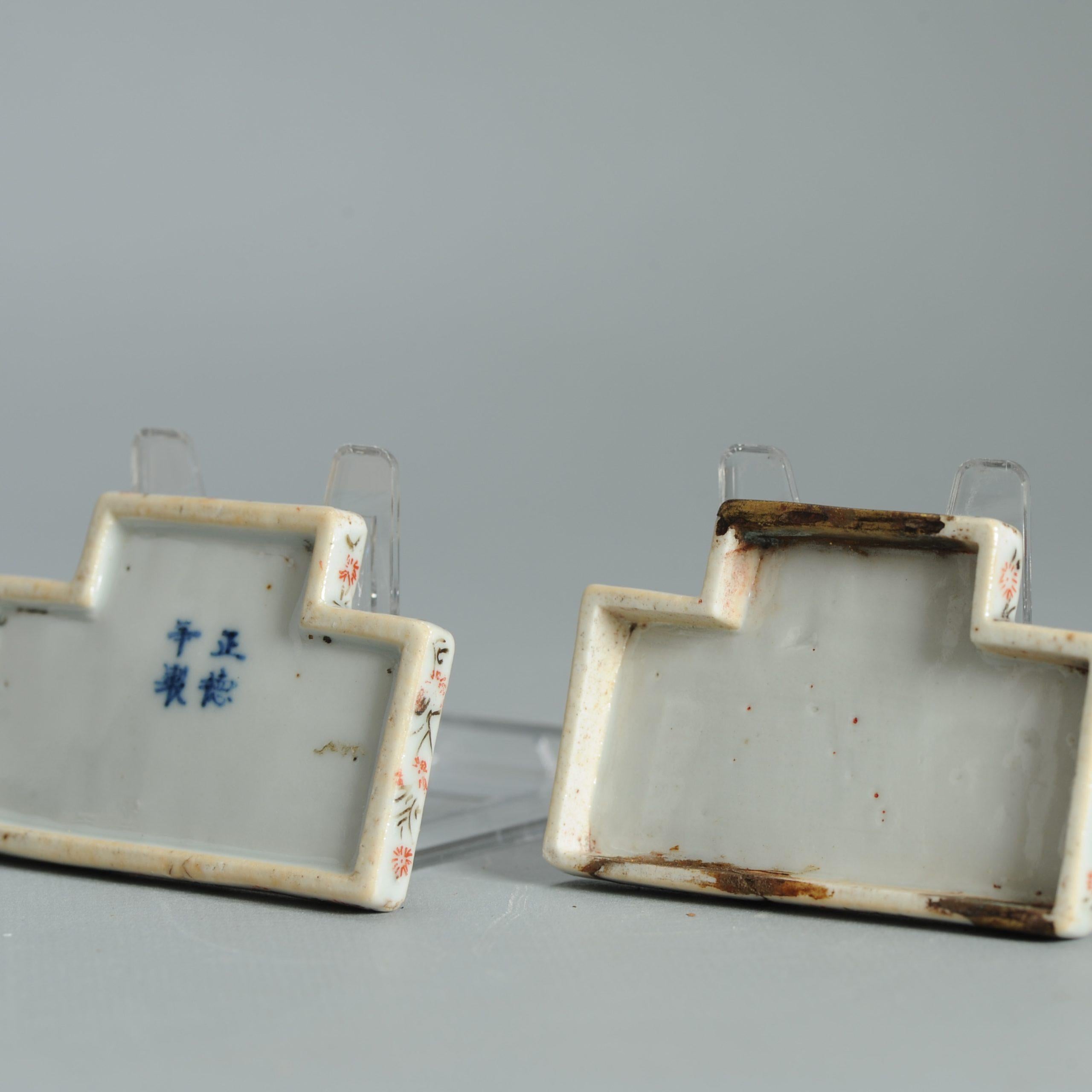 Wucai 17C Antigua Porcelana China Ko Akae Caja de Incienso Periodo Tianqi Chongzhen en venta 8