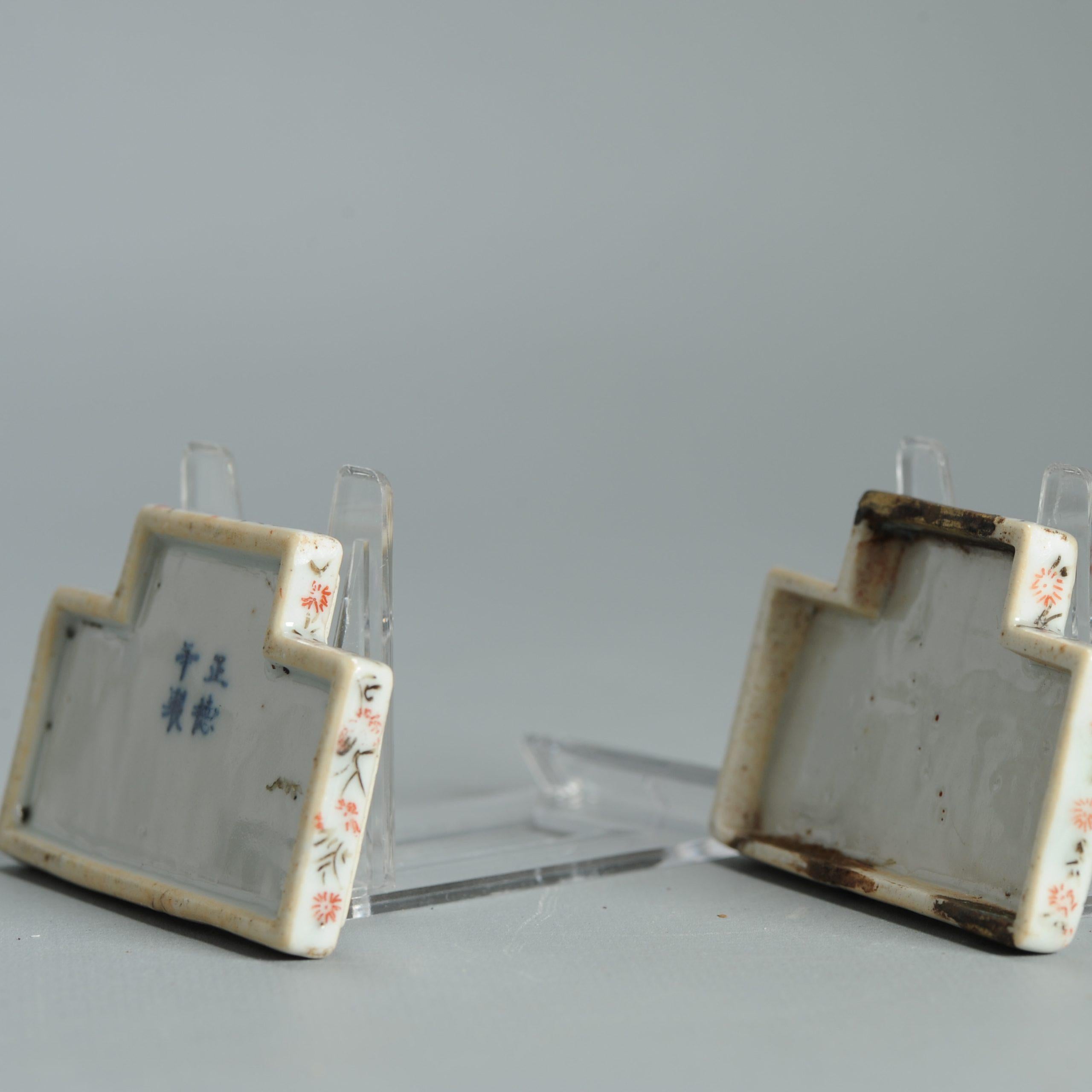 Wucai 17C Antigua Porcelana China Ko Akae Caja de Incienso Periodo Tianqi Chongzhen en venta 10