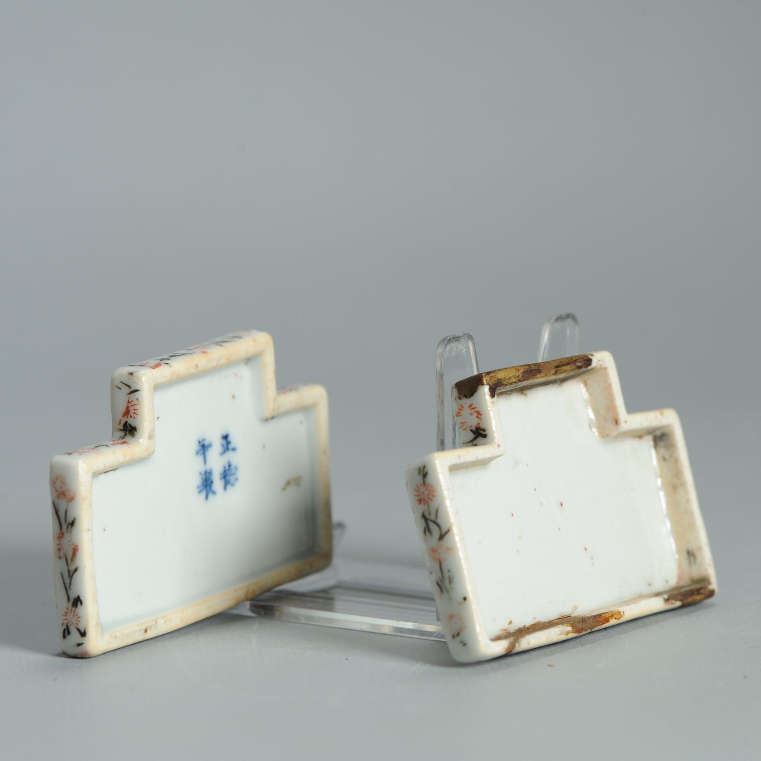 Wucai 17C Antigua Porcelana China Ko Akae Caja de Incienso Periodo Tianqi Chongzhen en venta 3
