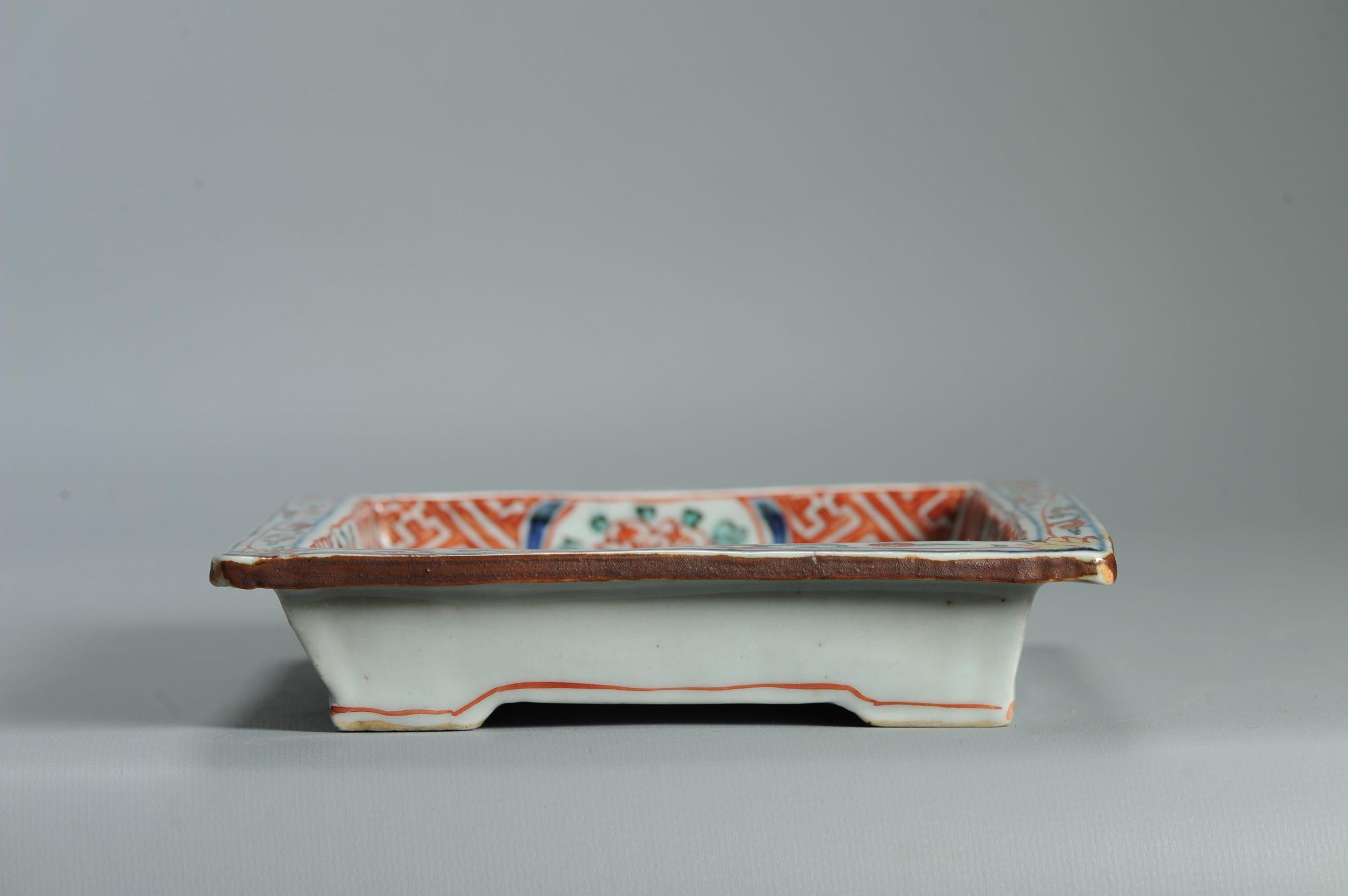 Wucai 17C Antiguo Plato de Porcelana China Ko Akae Literati Periodo Chongzhen en venta 6