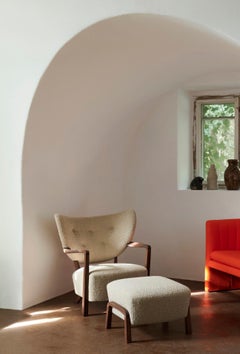Wulff ATD2 Lounge Chair in Karakorum 003 & Oiled Walnut for &Tradition