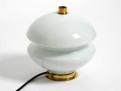 Wunderschöne Tschechische Mid Century Glas Tischlampe