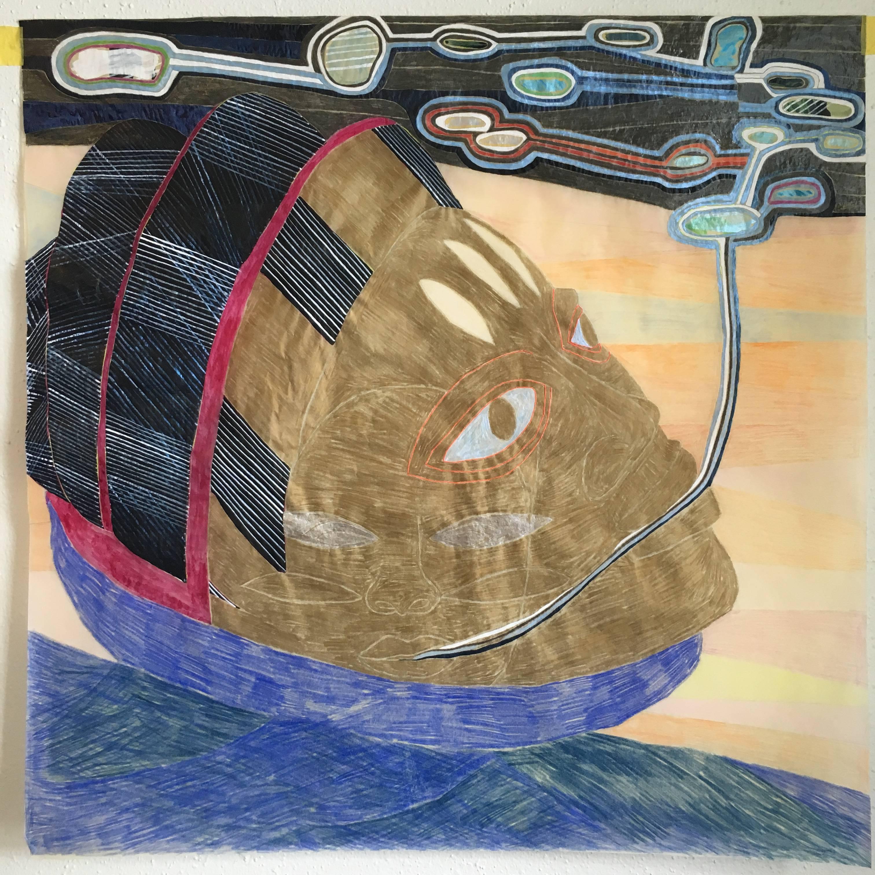 We hid our birds [close up, sky overhead] - Mixed Media Art by Wura-Natasha Ogunji