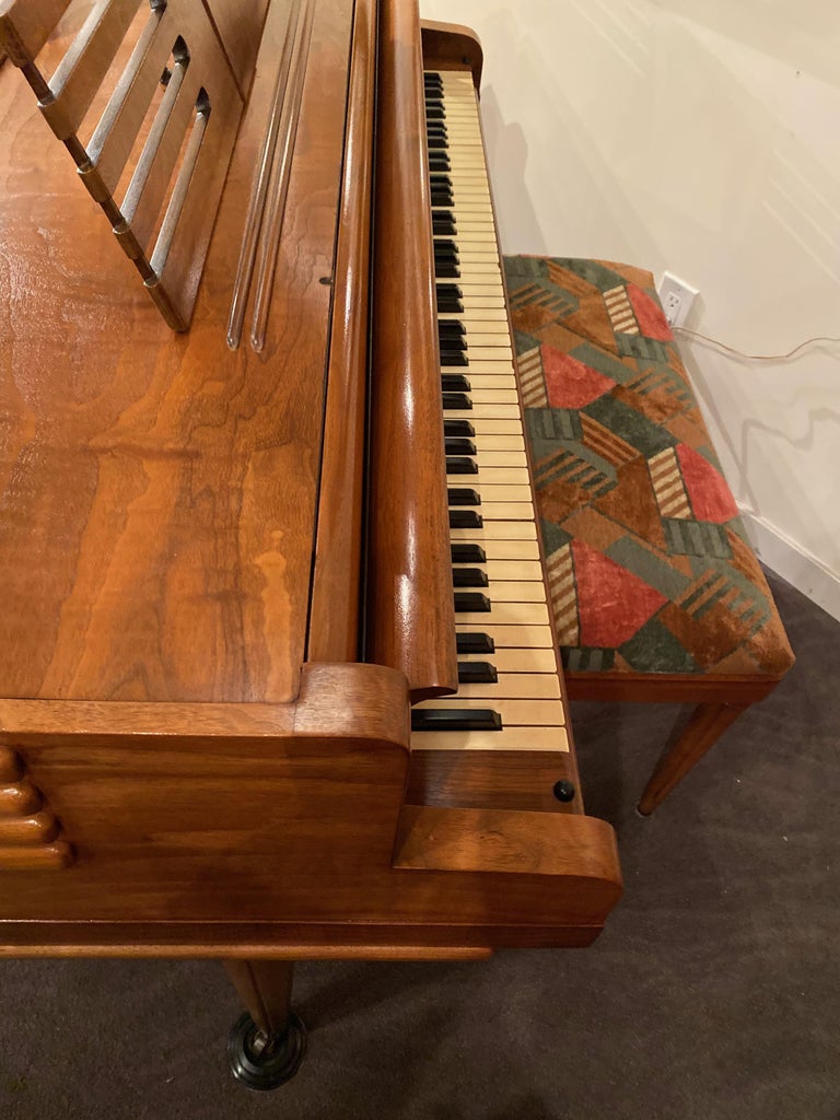 Wurlitzer Butterfly Baby Grand Piano Art Deco Streamline at 1stDibs
