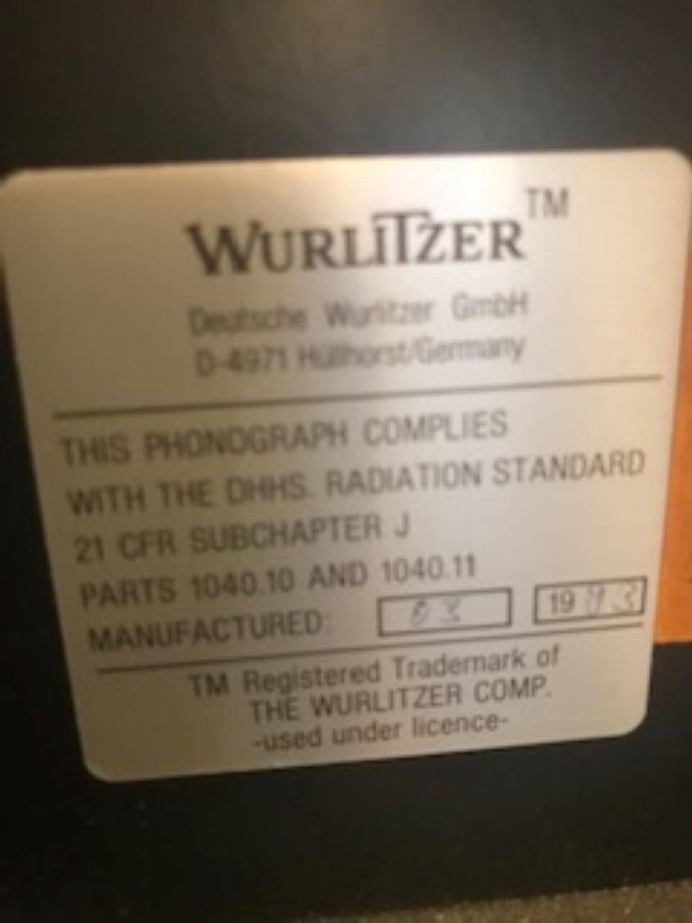 Wurlitzer Kuchenschachtel im Angebot 6