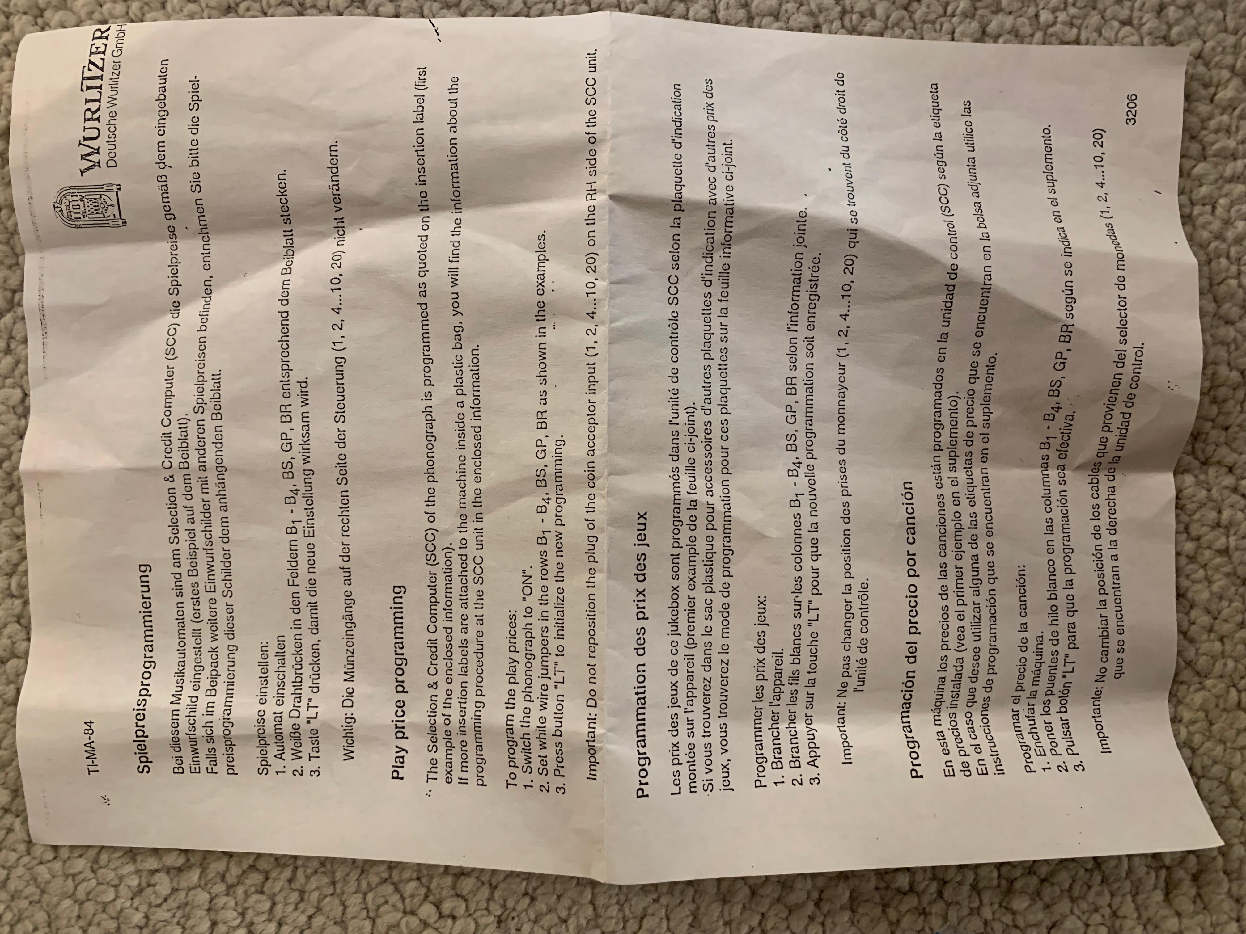 Juke Box Wurlitzer in vendita 8