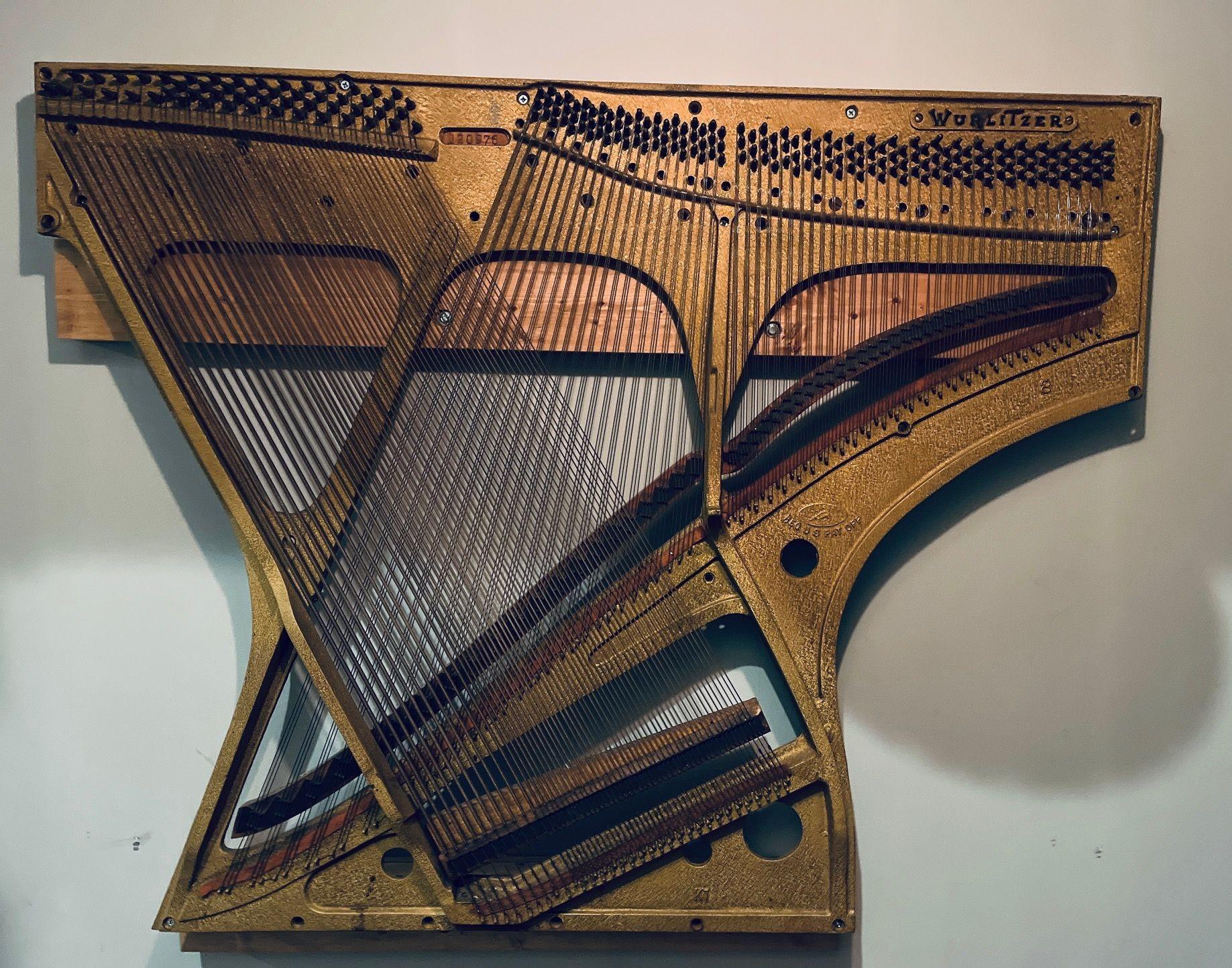 cast iron piano harp