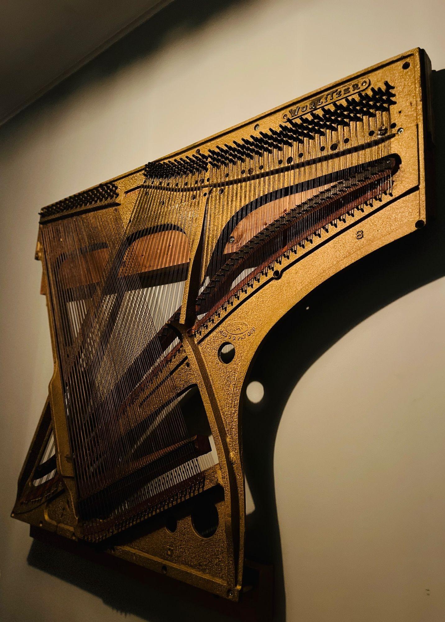 Wurlitzer Piano Wall Hanging In Good Condition For Sale In Asbury Park, NJ