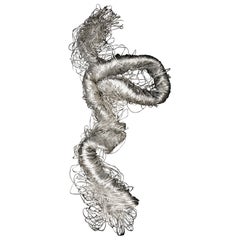 Wurm di Peter Becker, scultura in foglio di alluminio intrecciato, 2026