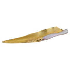 Wurzbacher Broche en or jaune 18k avec perle de culture d'eau douce