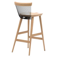 Hayche WW Bar Stool, Oak & Black, UK, Made to Order