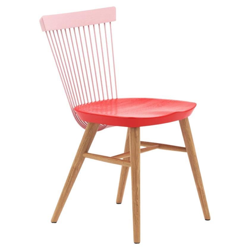 Hayche WW Chair CS1, Stained Oak & Metal Rods, UK, Made to Order For Sale