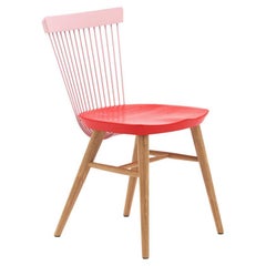 WW Chair CS1, Stained Oak & Metal Rods