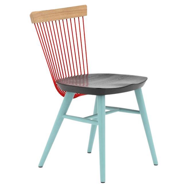 Hayche WW Chair CS3, Stained Oak & Metal Rods, UK, Made to Order