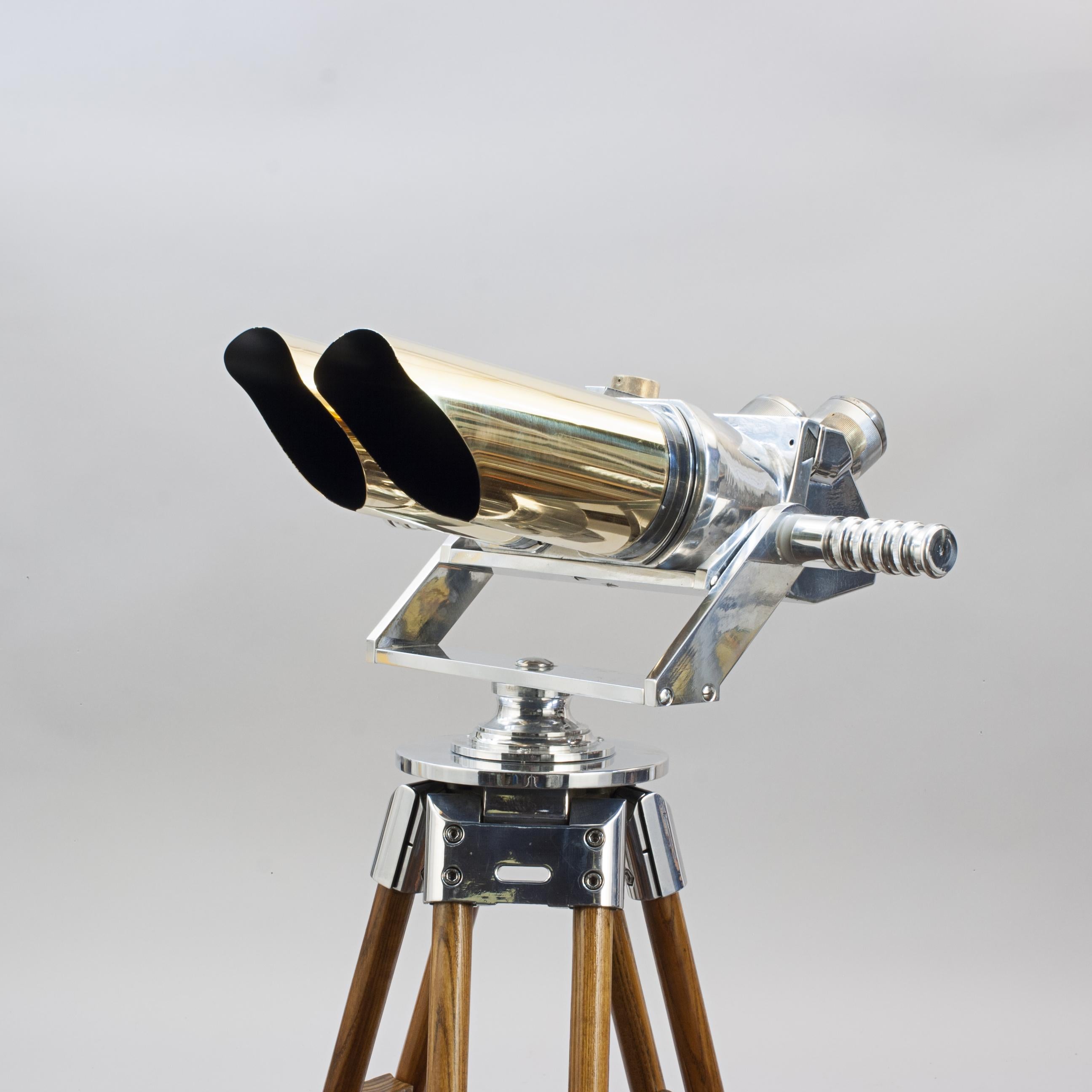 WW II, Schneider Flakglass Observation Binoculars For Sale at 1stDibs