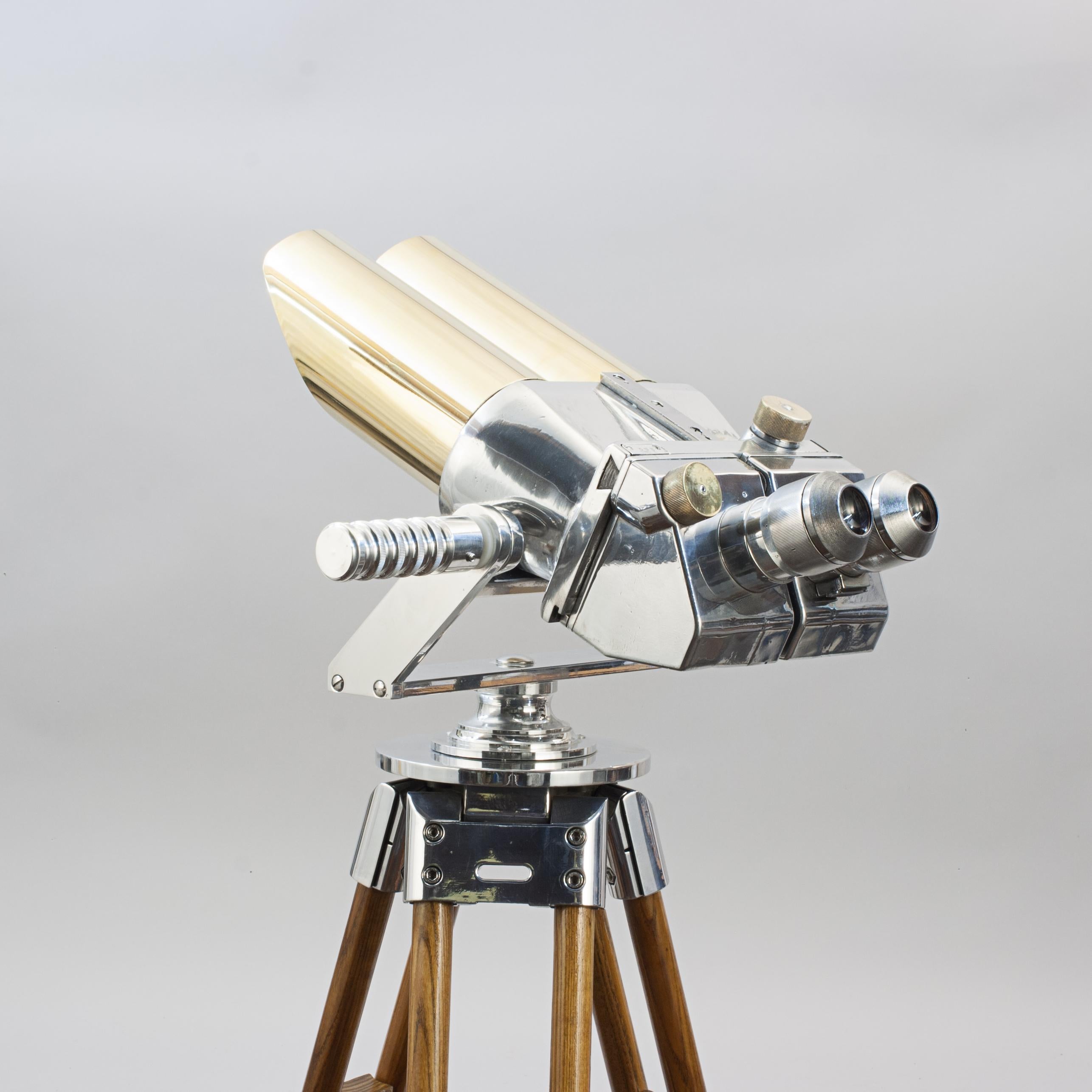 WW II, Schneider Flakglass Observation Binoculars For Sale at 1stDibs
