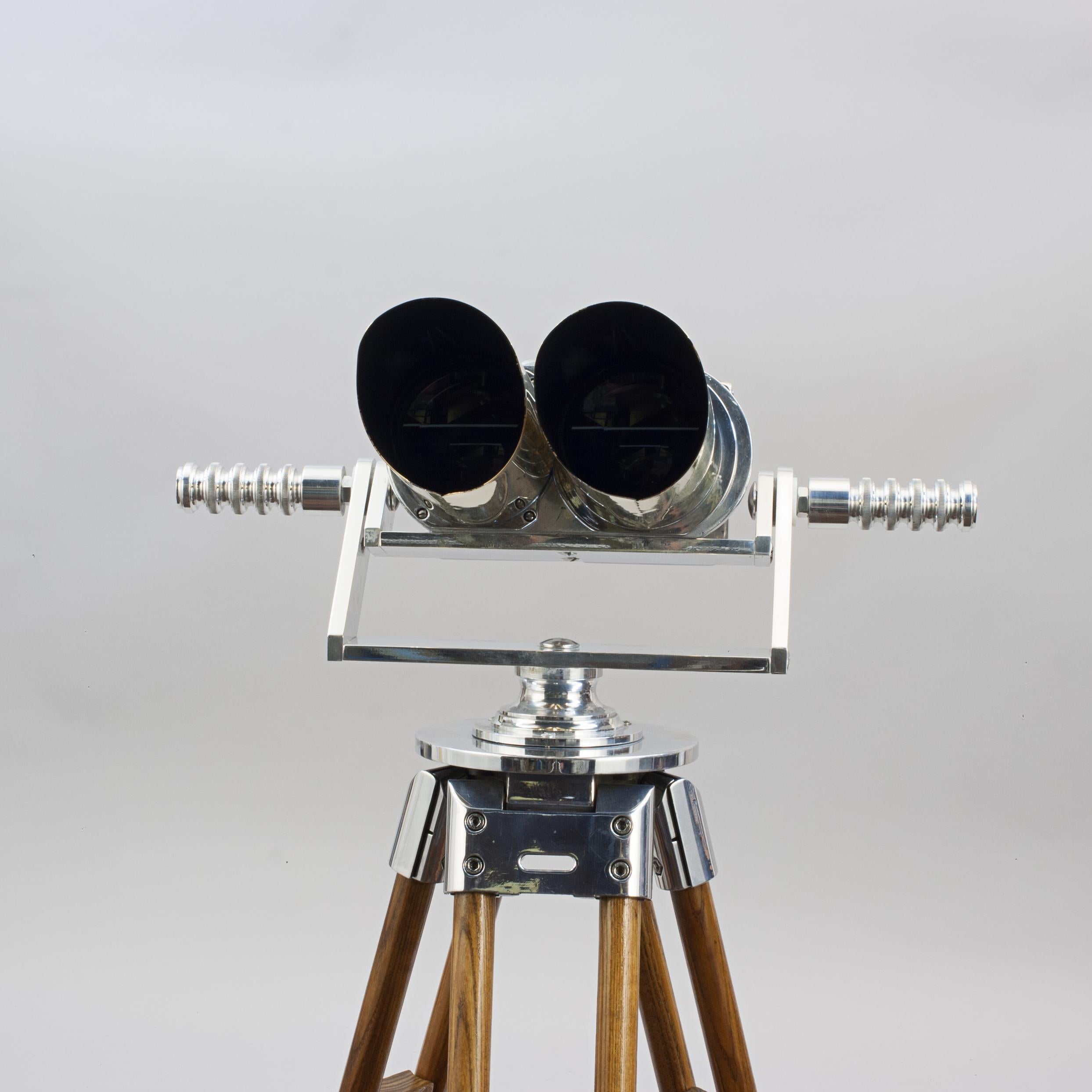 WW II, Schneider Flakglass Observation Binoculars For Sale at 1stDibs