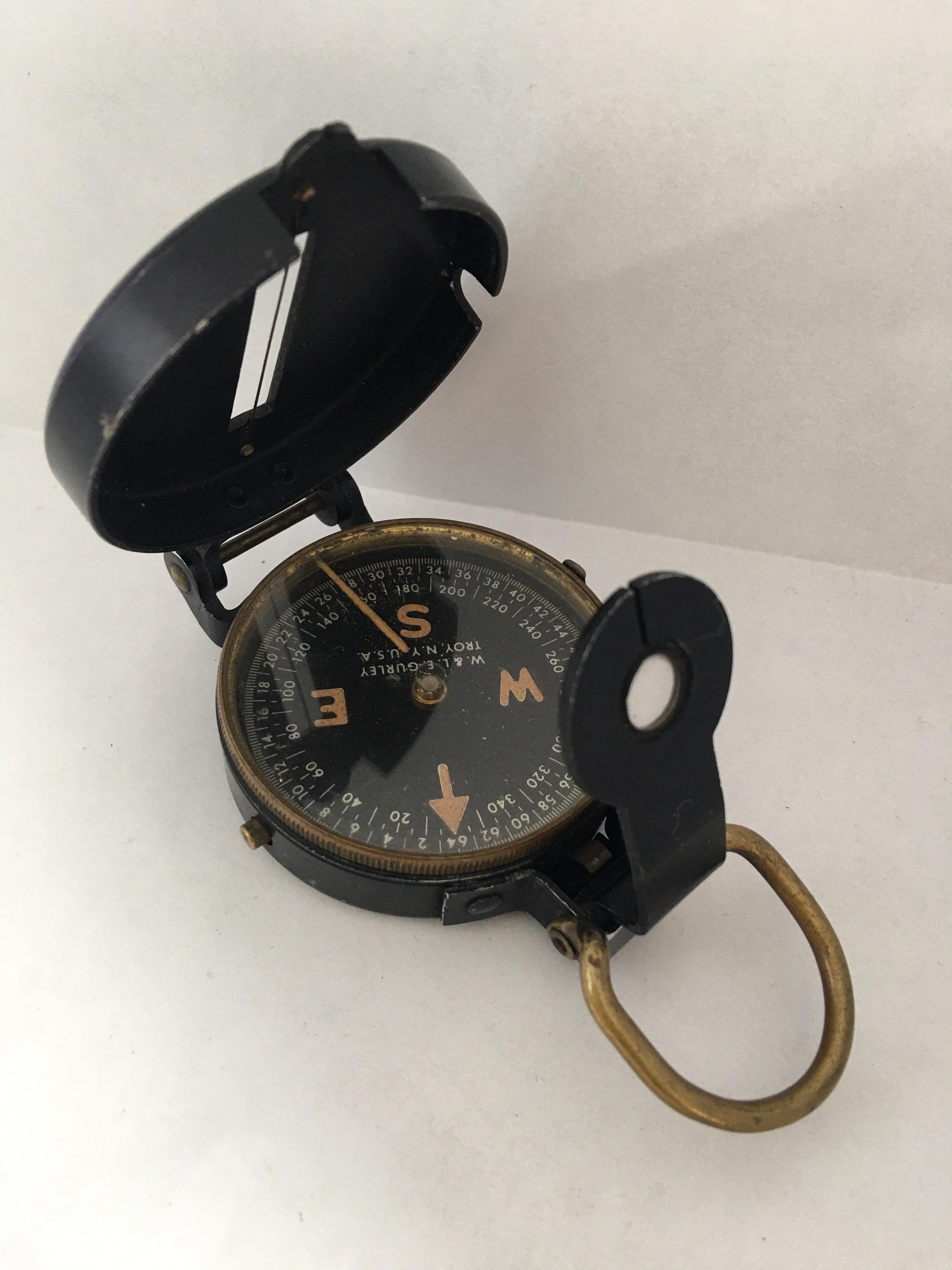 WW II Field Compass Manufactured by W & L..E. Gurley, Troy, NY, USA 4