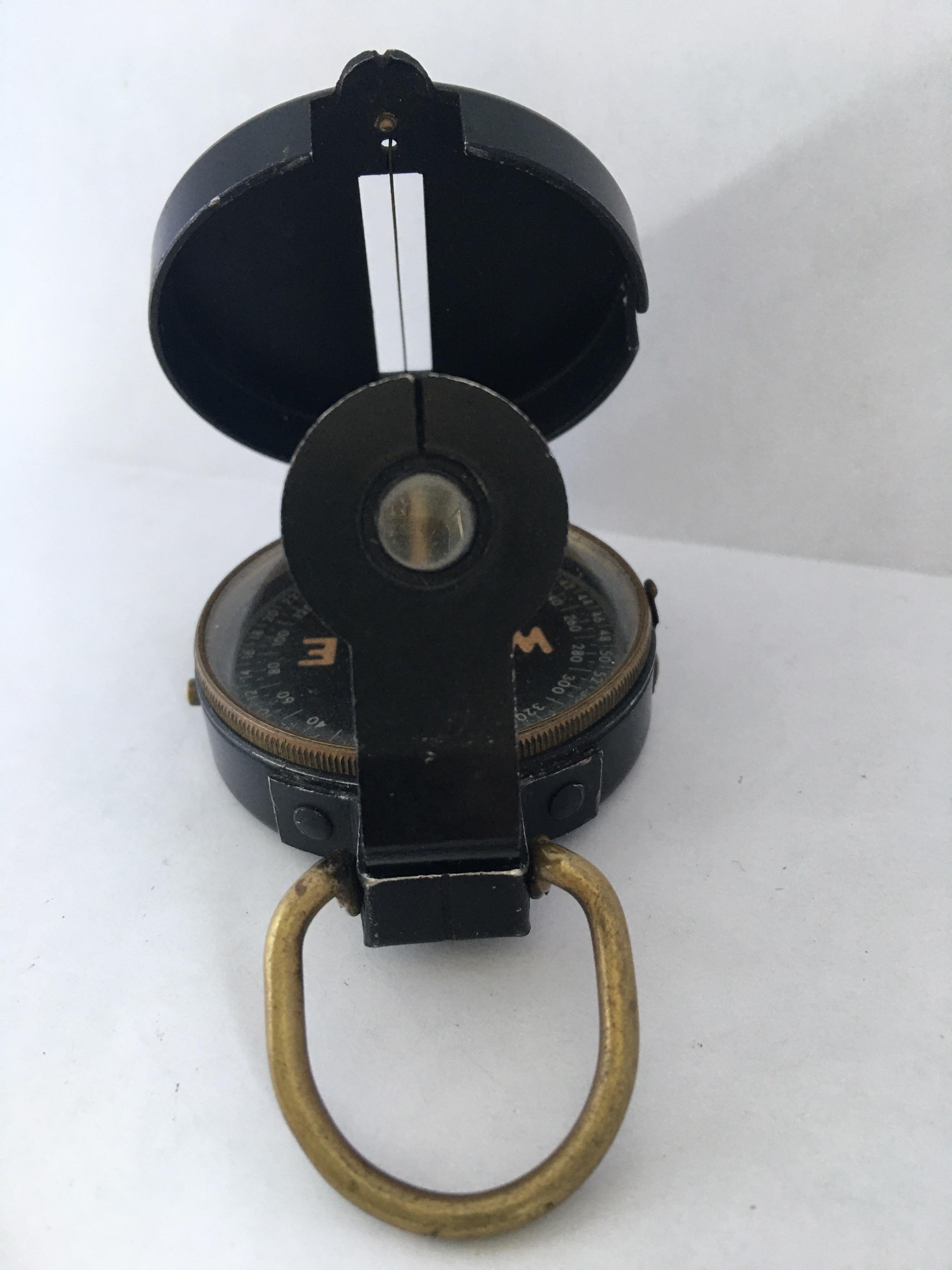 WW II Field Compass Manufactured by W & L..E. Gurley, Troy, NY, USA 1