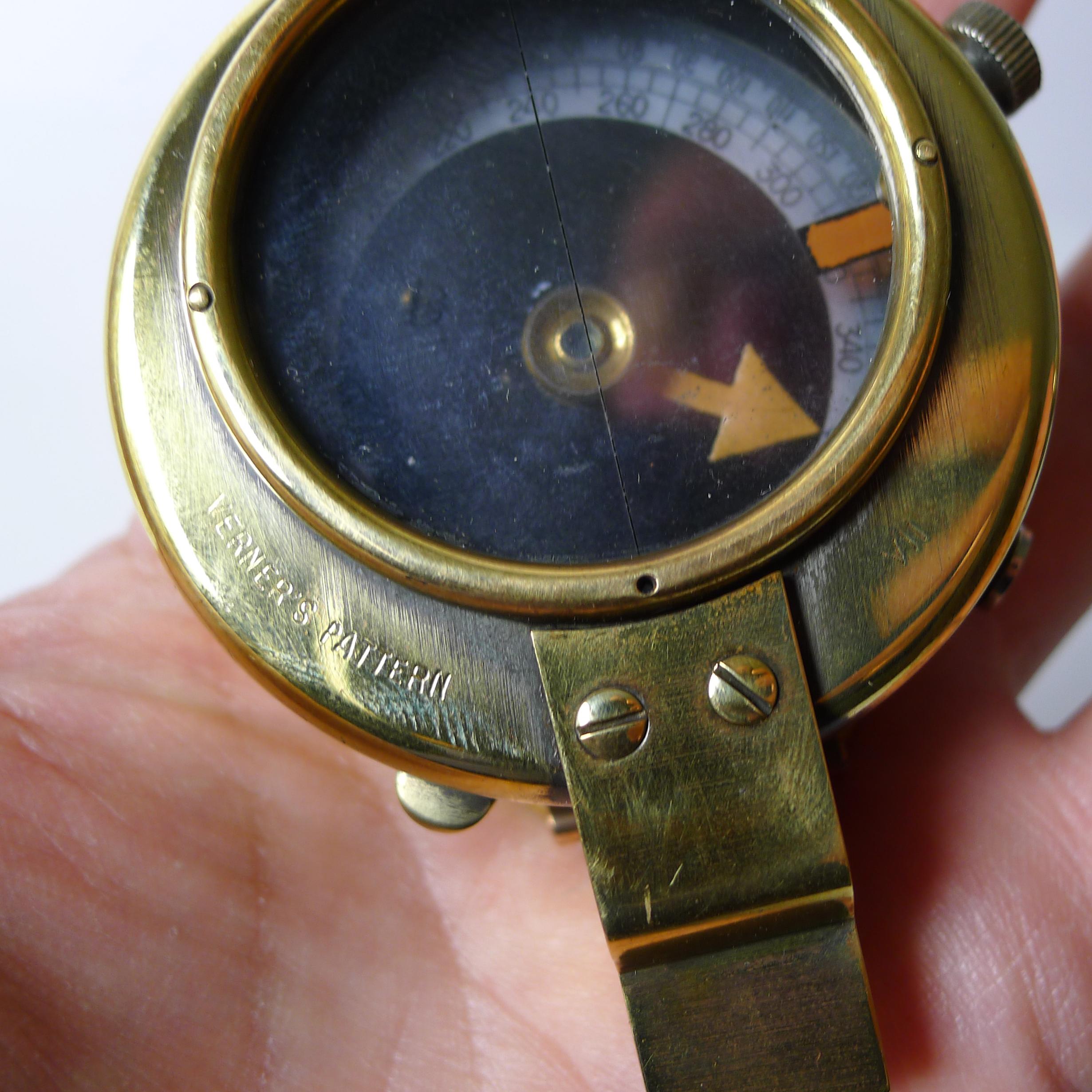 WW1 1915 British Army Officer's Compass - Verner's Patent MK VII by E. Koehn 1