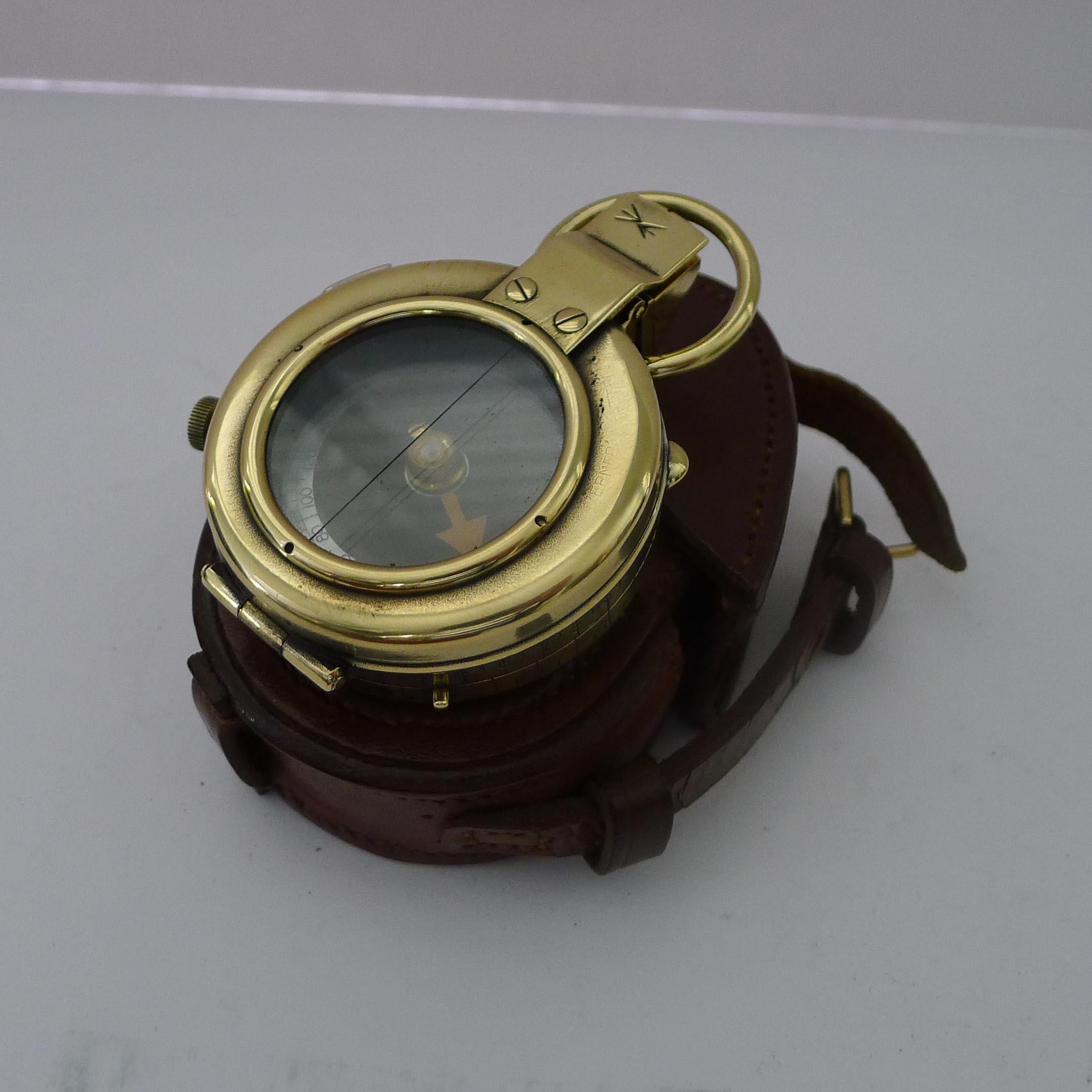 WW1 1917 British Army Officer's Compass, Verner's Patent MK VIII by French Ltd 3