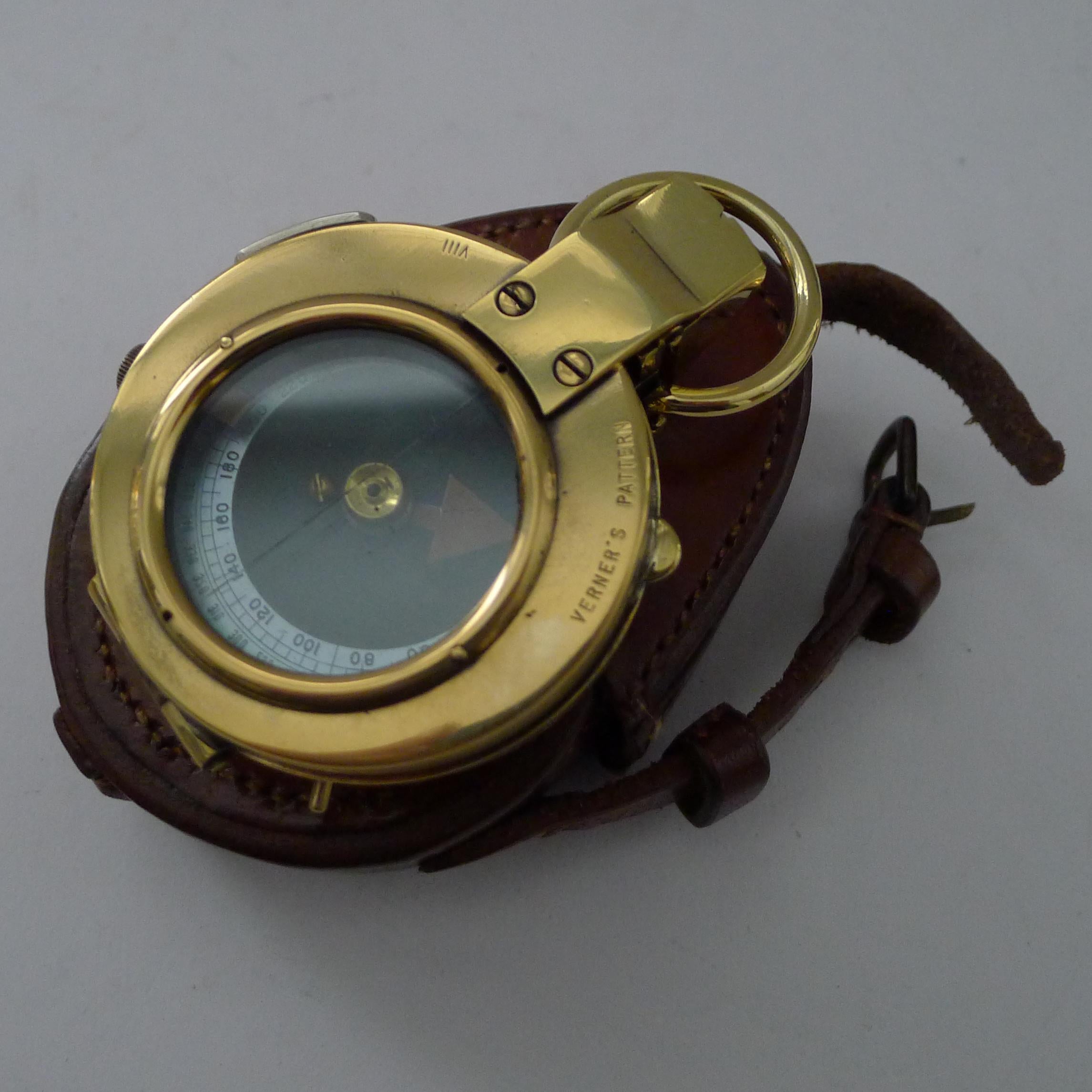 Britannique Boussole d'officier de l'armée britannique WW1 1917 - Verner's Patent MK VIII