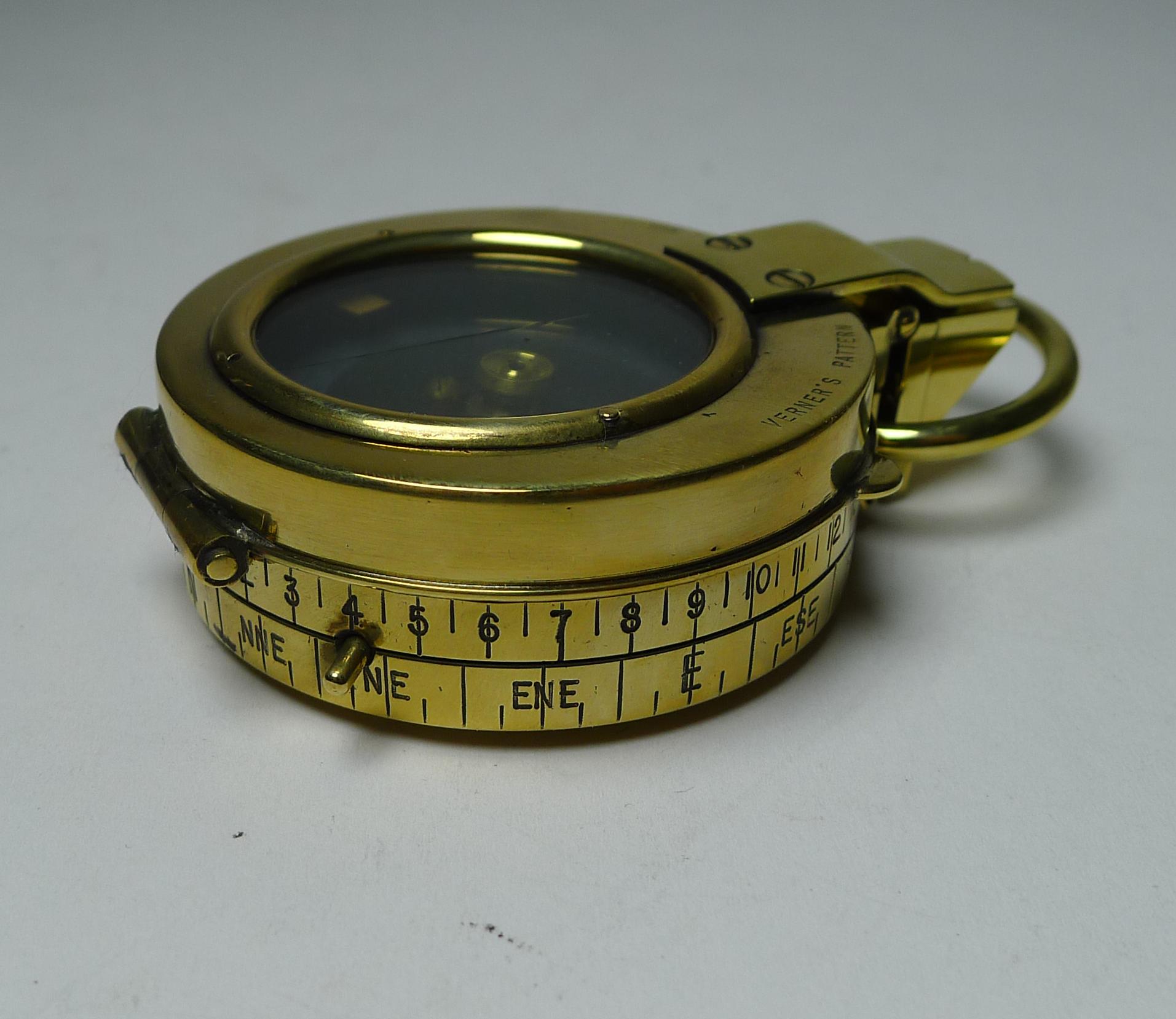Boussole d'officier de l'armée britannique WW1 1917 - Verner's Patent MK VIII 1