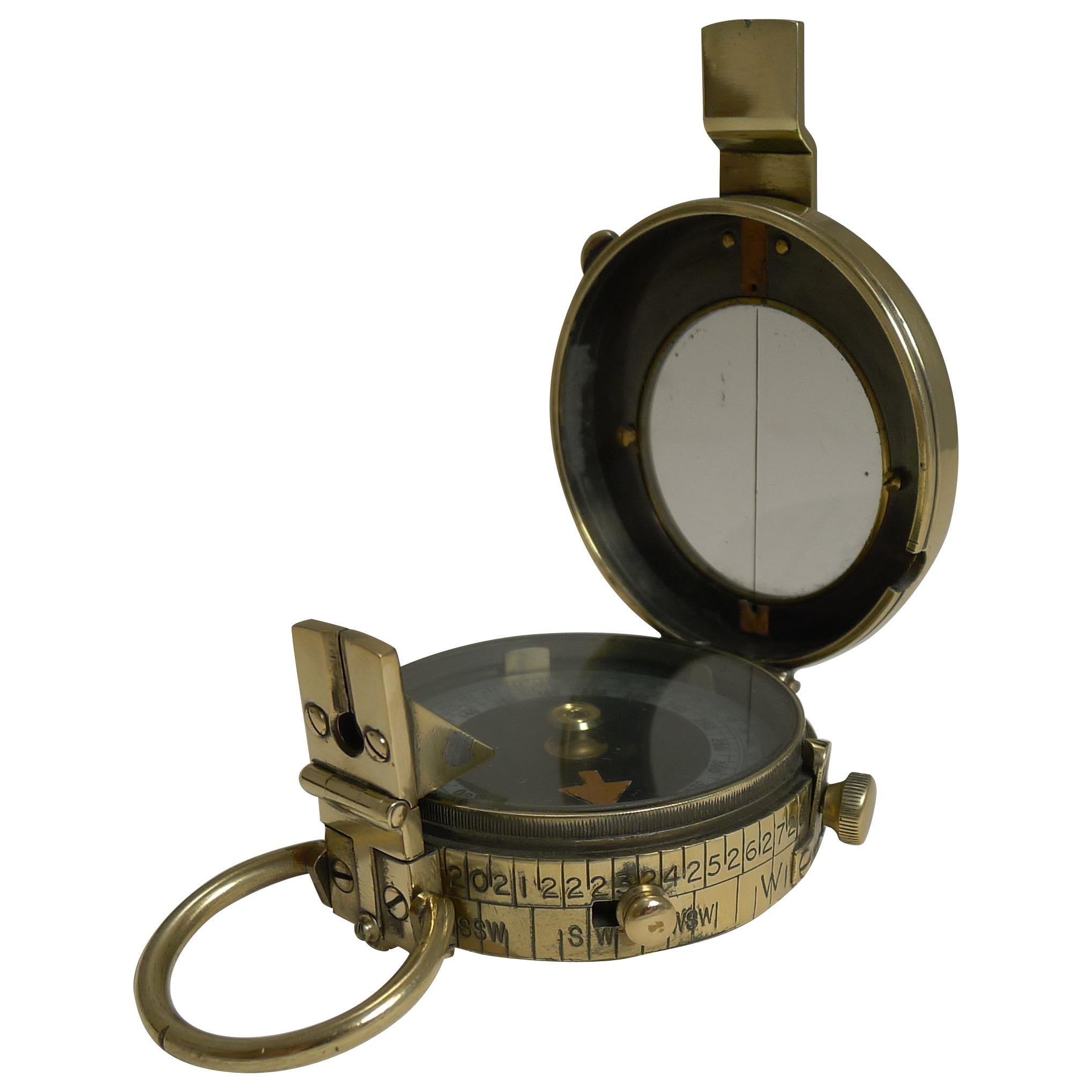 WWI 1918 British Army Officer's Compass by J H Steward, London