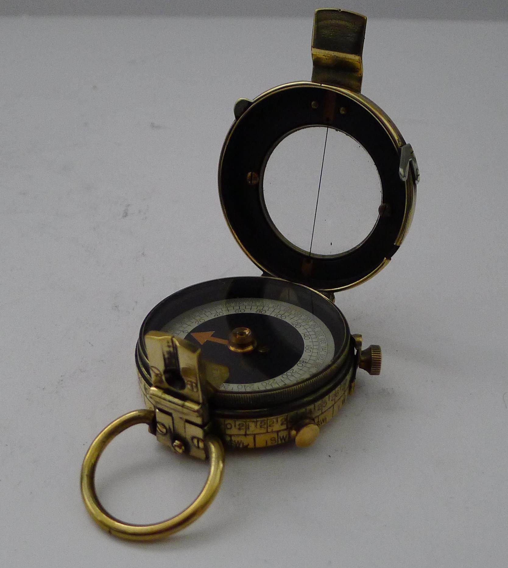 WW1 1918 British Army Officer's Compass - Verner's Patent MK VII by French Ltd. For Sale 6