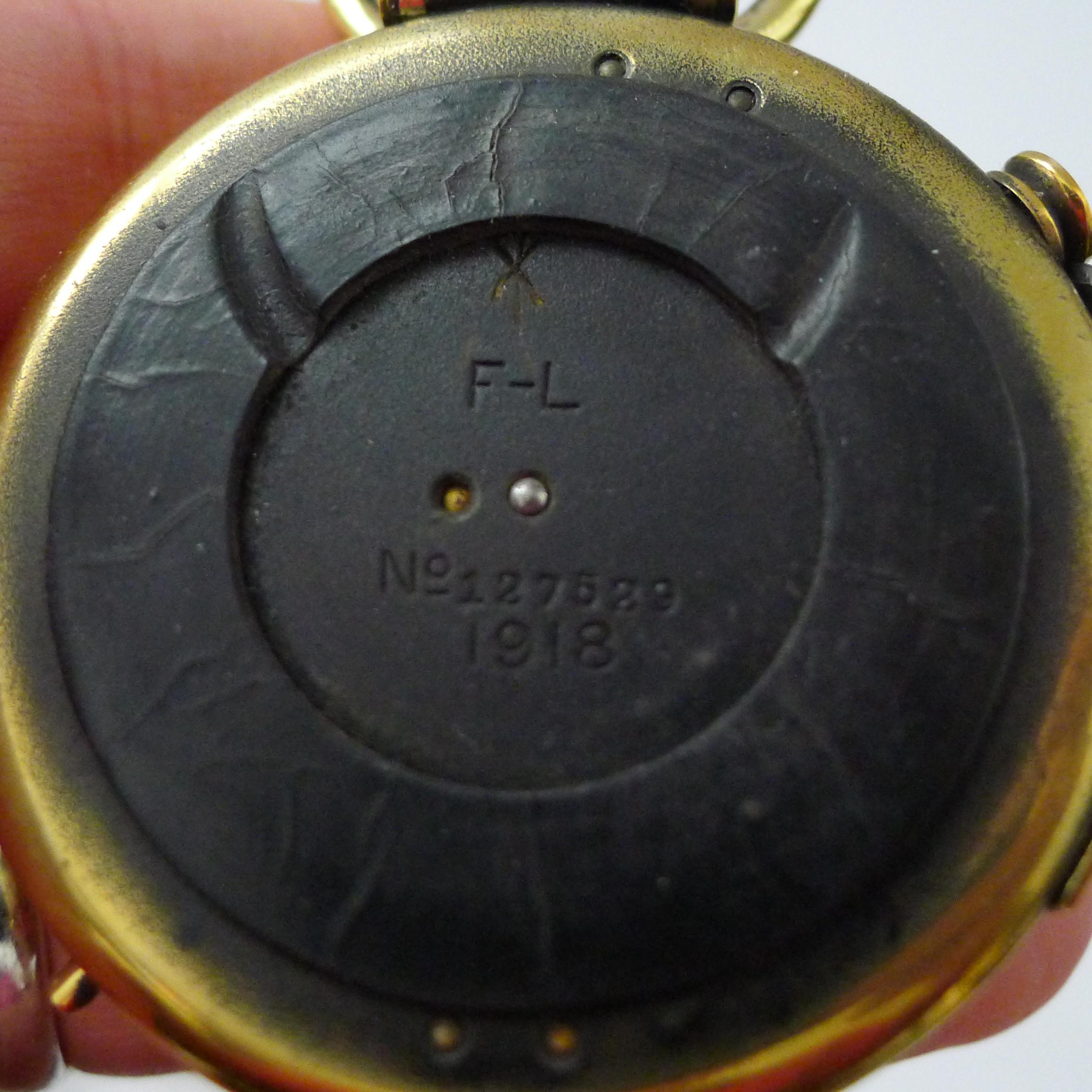 Early 20th Century WW1 1918 British Army Officer's Compass - Verner's Patent MK VII by French Ltd. For Sale