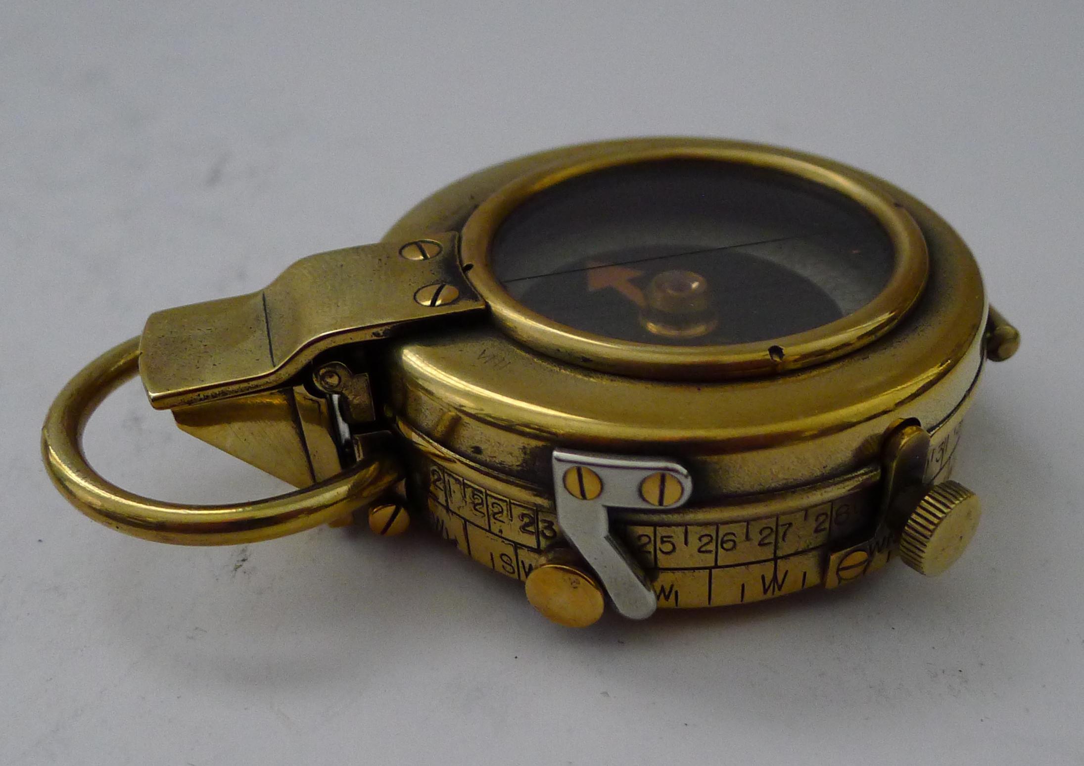 WW1 1918 British Army Officer's Compass - Verner's Patent MK VII by French Ltd. For Sale 3