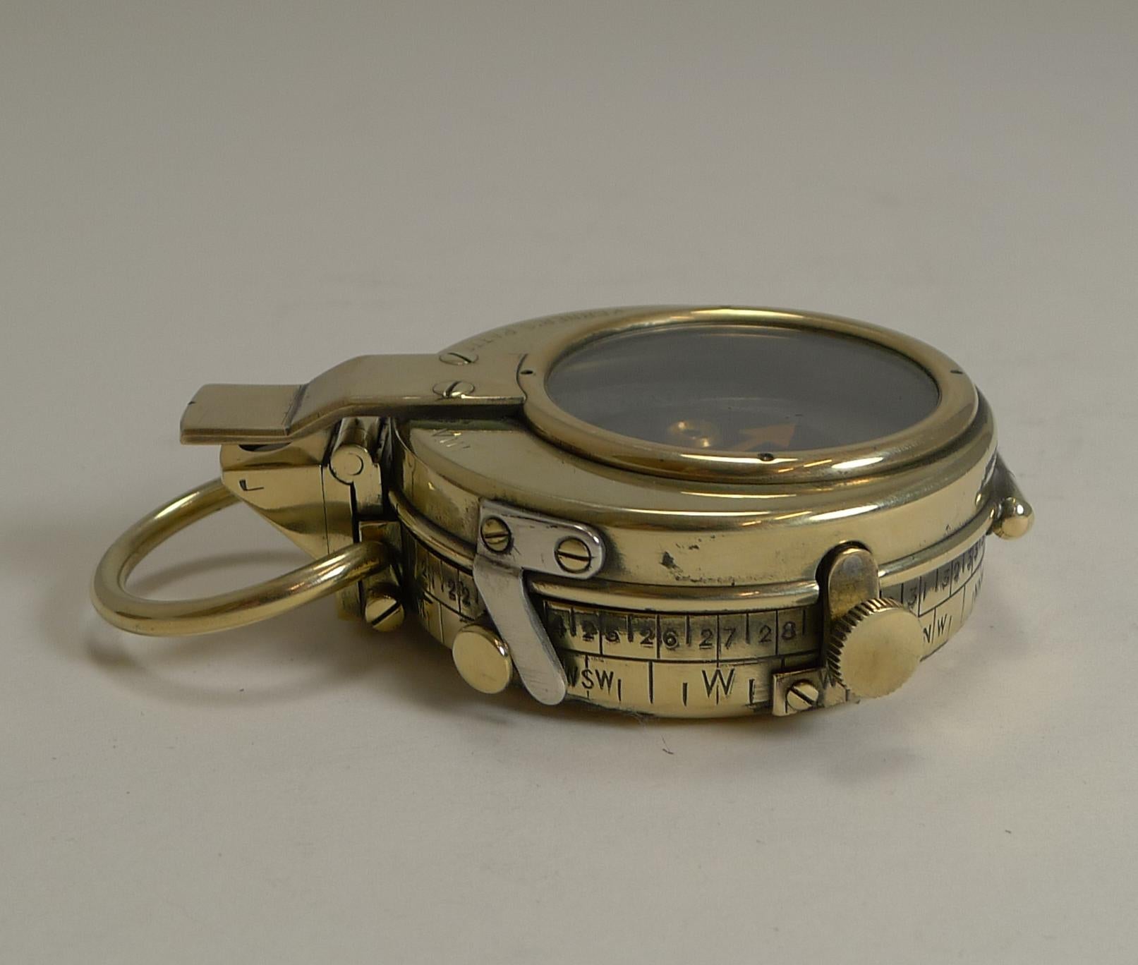 WW1 1918 British Army Officer's Compass, Verner's Patent MK VIII by E. Koehn 4