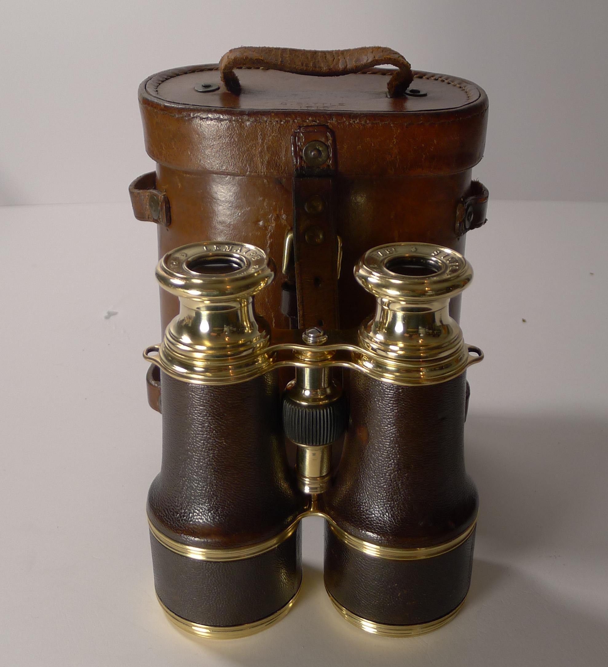 WW1 Binoculars and Case, British Officer's Issue 1