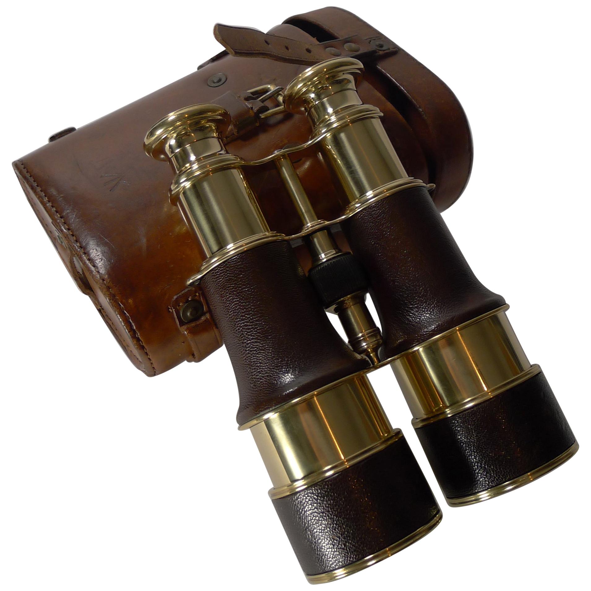 WW1 Binoculars and Case, British Officer's Issue