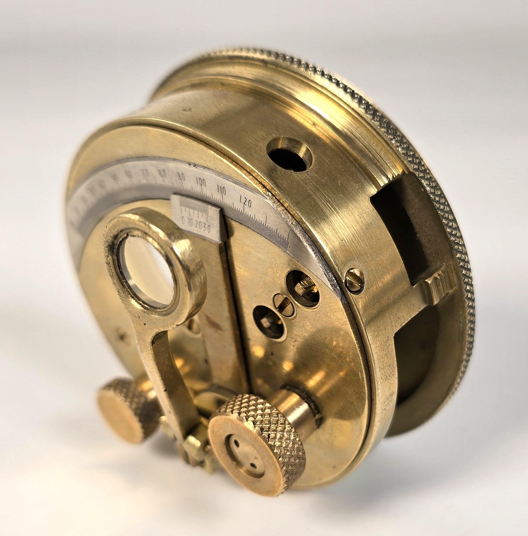 WW1 brass pocket military sextant made by Ryland & Sons, London circa 1915 For Sale 6