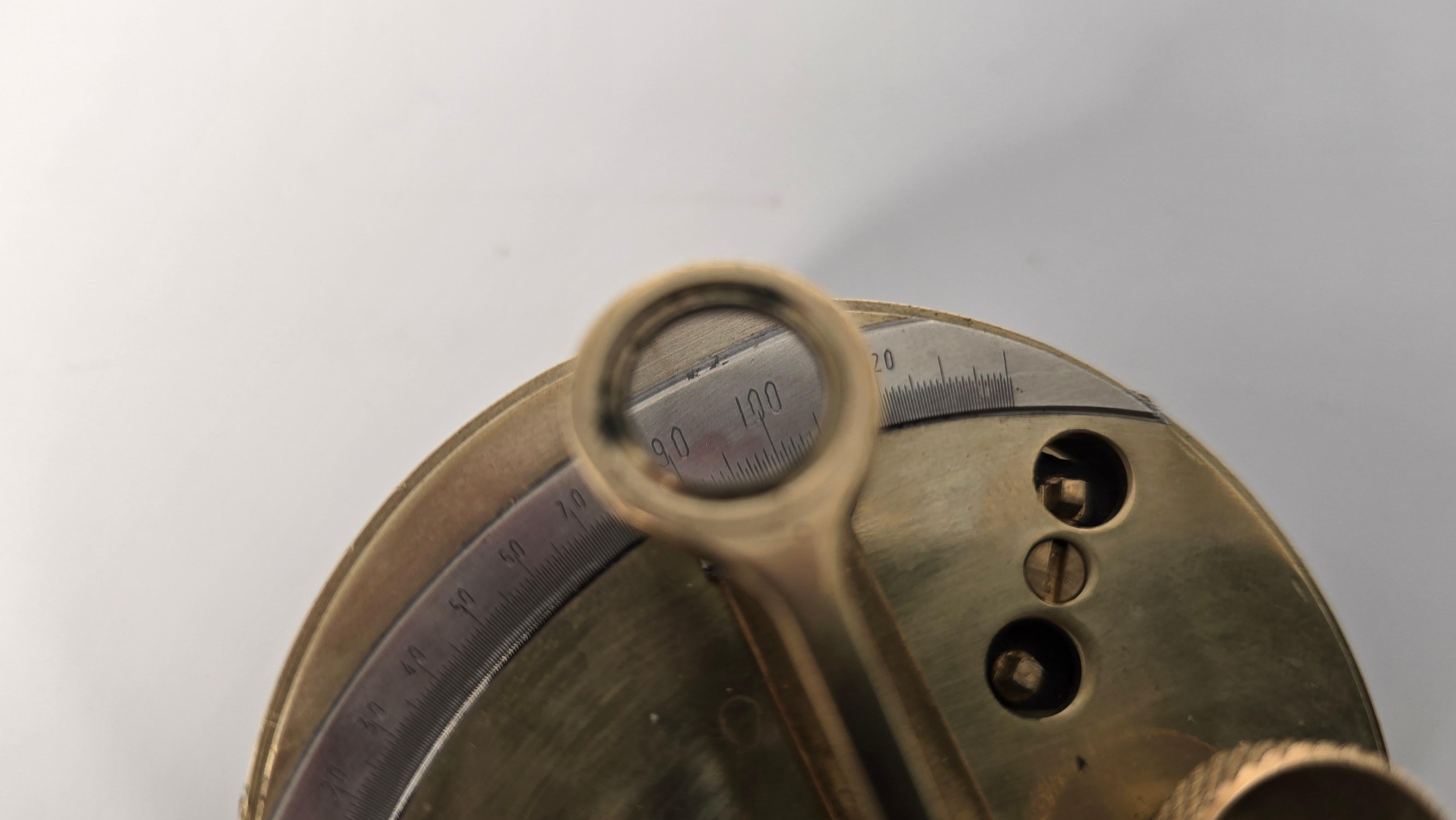 WW1 brass pocket military sextant made by Ryland & Sons, London circa 1915 For Sale 9