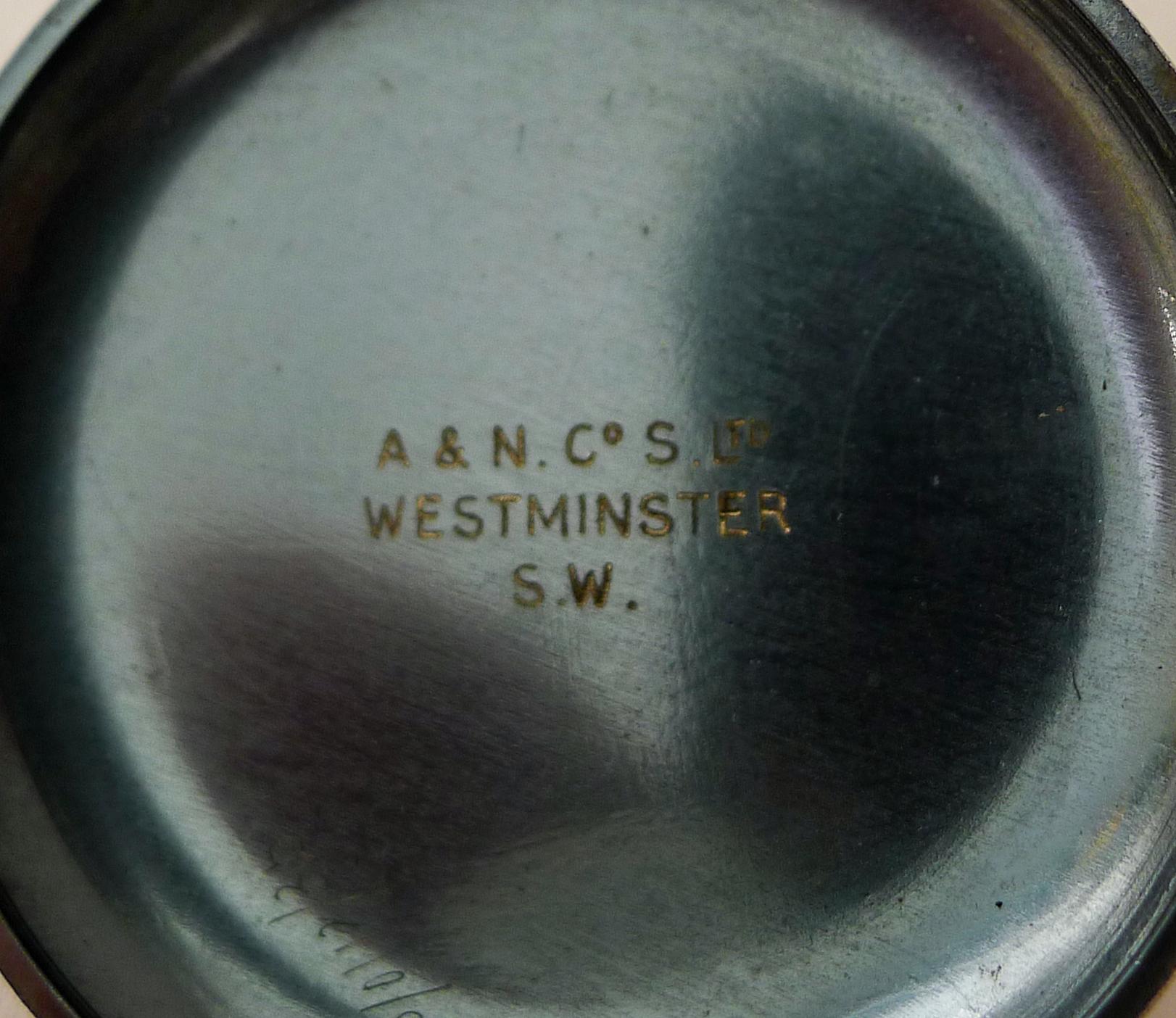 A good nickel plated WW1 British Officers Military Pocket Compass signed on the   lid interior 