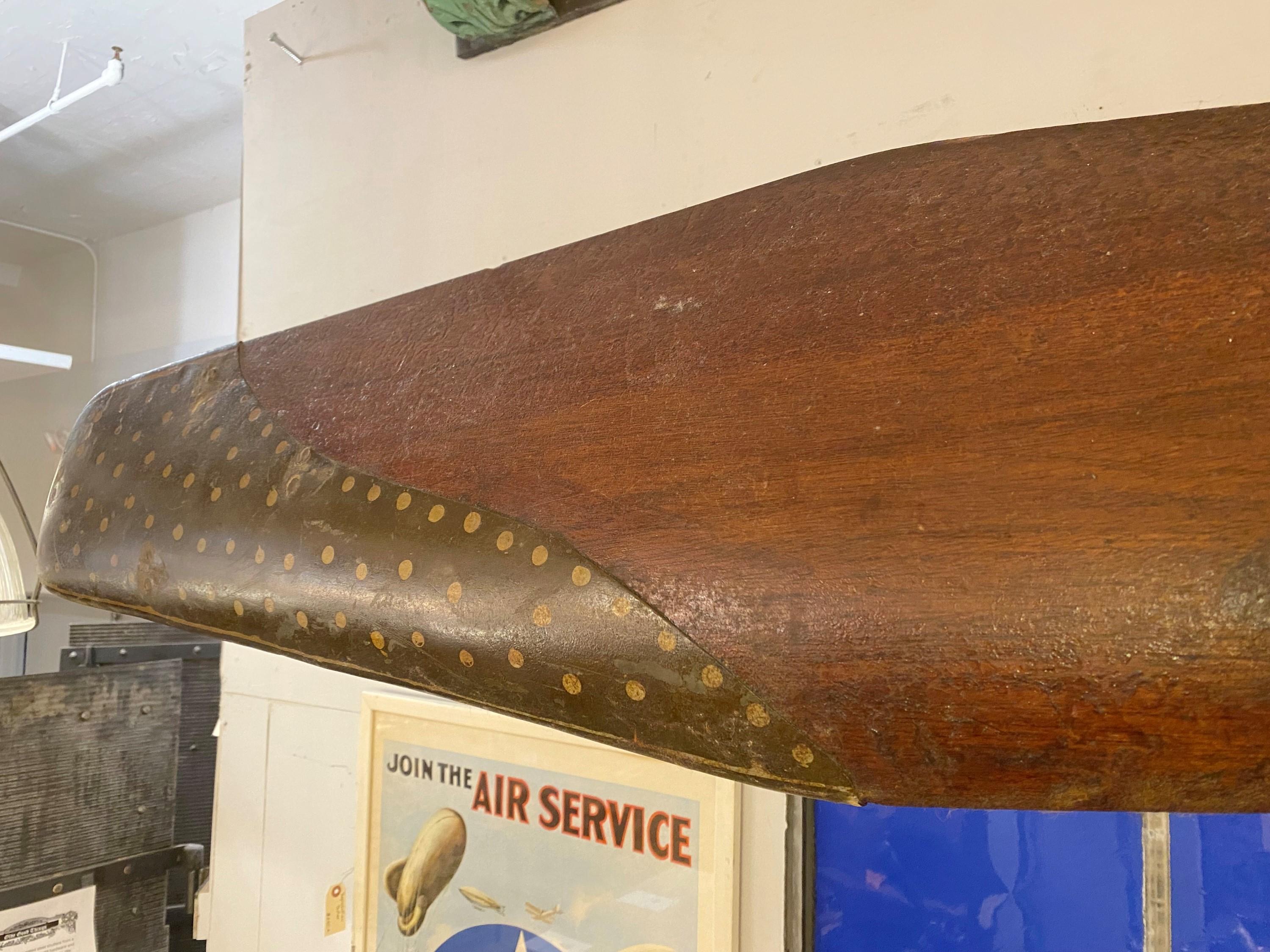 WW1 Curtis Flying Boat Hand geschnitzt Wood Propeller im Zustand „Gut“ im Angebot in New York, NY